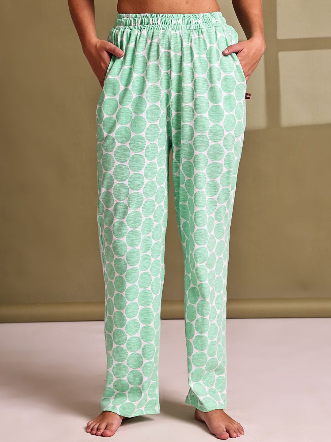 TAG 7 Printed Cotton Mid-Rise Lounge Pants-picture-19