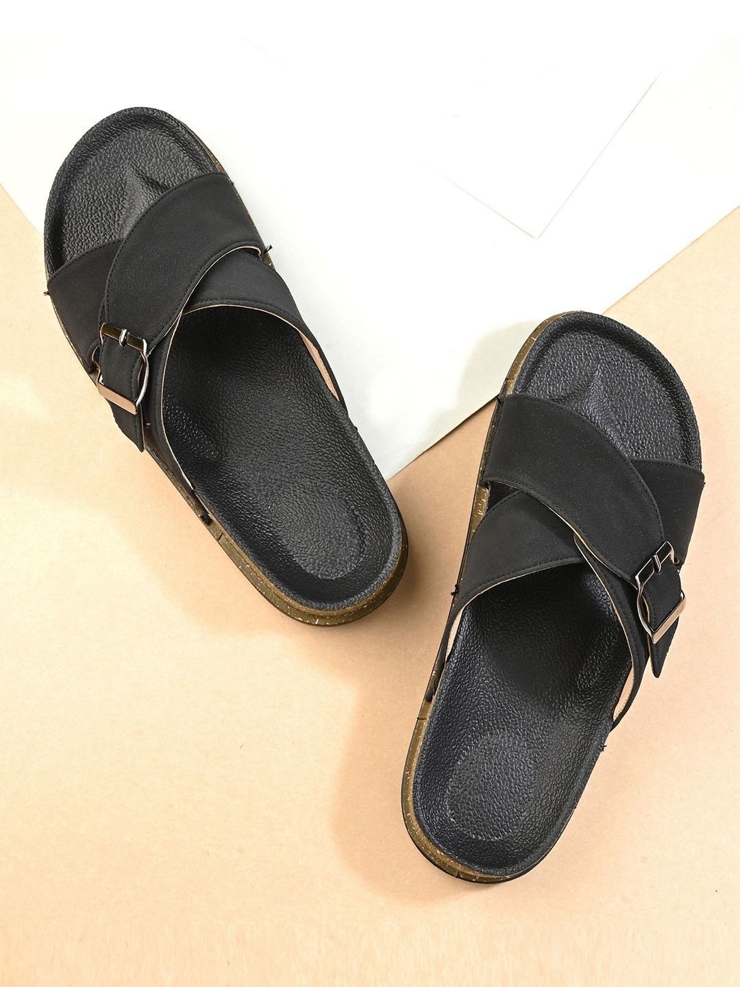 Ifah Women Textured Open Toe Flats with Buckles-picture-24