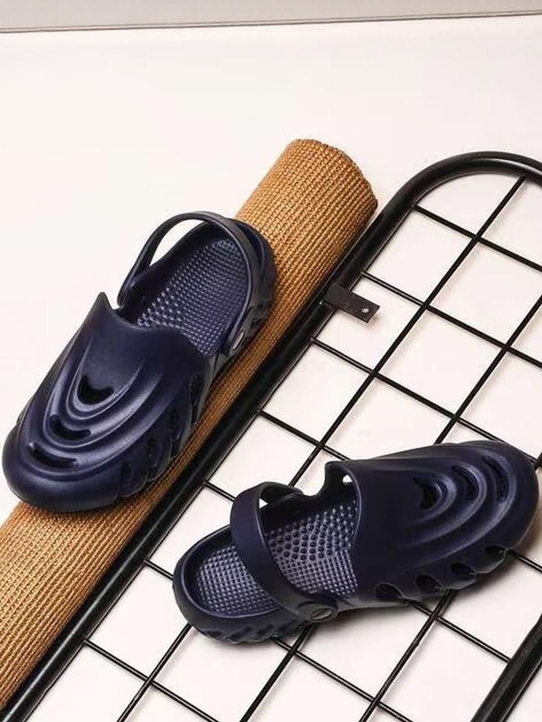 SZN Men Navy Slip-On Clogs Sandals-image-15
