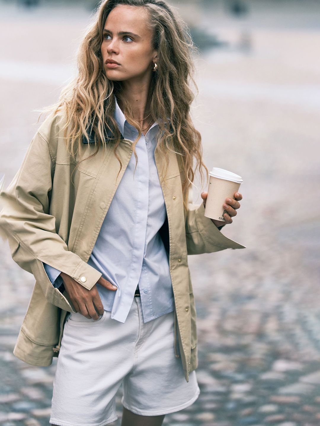 H&M Coated-Collar Twill Jacket-picture-40