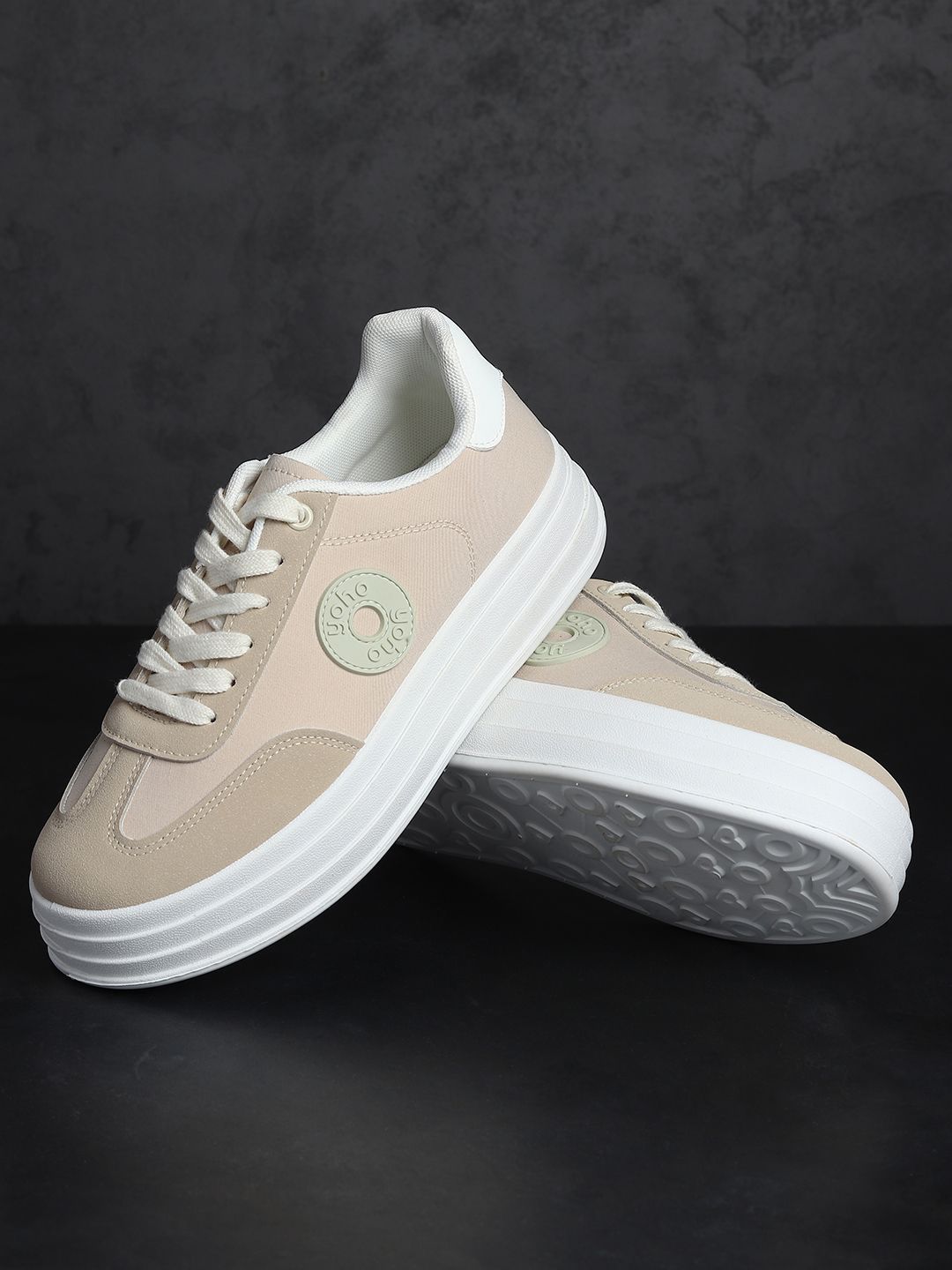 yoho Women Colourblocked Lace-up Sneakers-picture-40