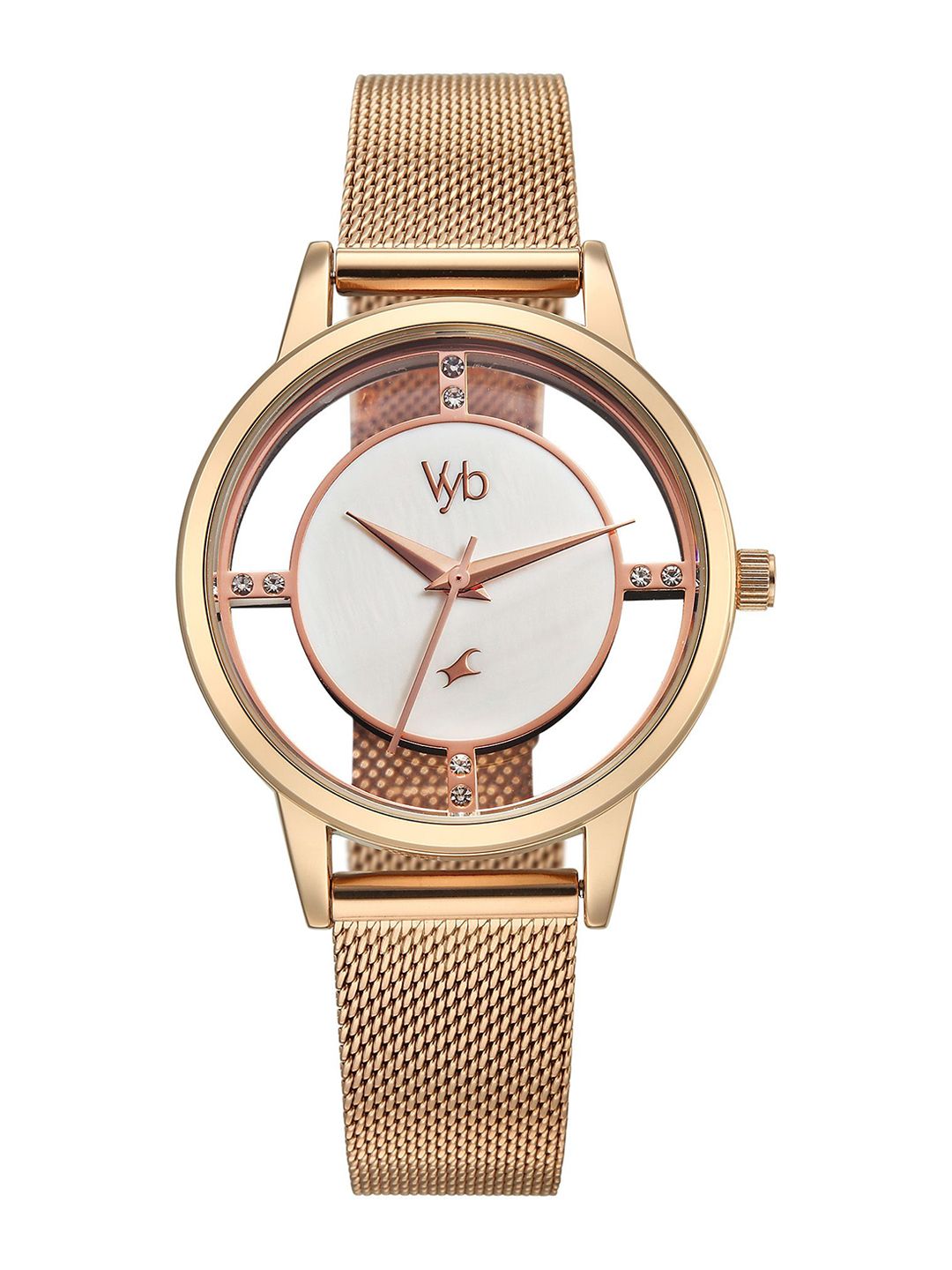 Fastrack Vyb 6.0 Runway Women Stainless Steel Straps Analogue Running Watch FV60090WM01-picture-18