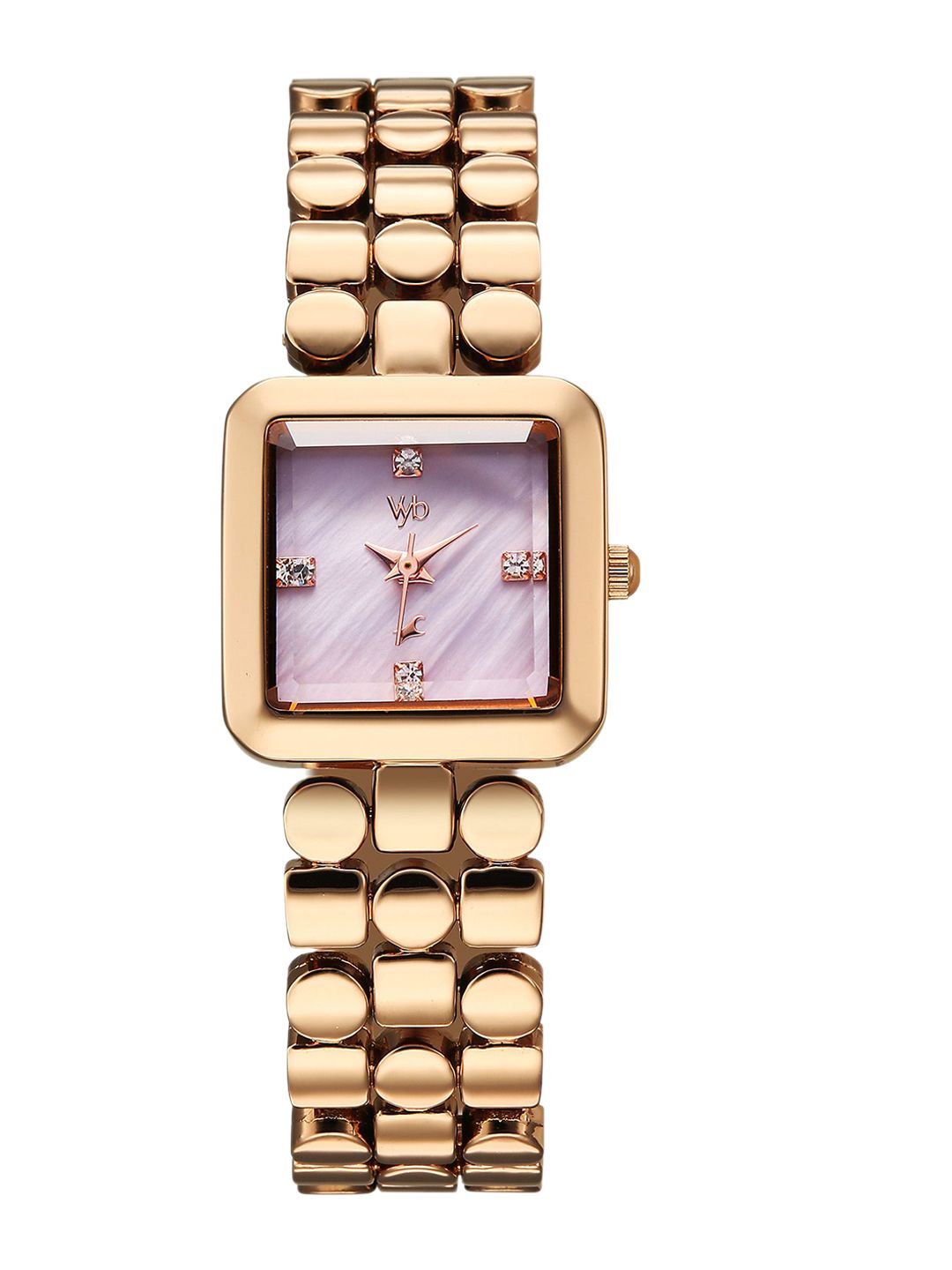 Fastrack Women Embellished Dial & Stainless Steel Straps Analogue Watch FV60083WM01-picture-42
