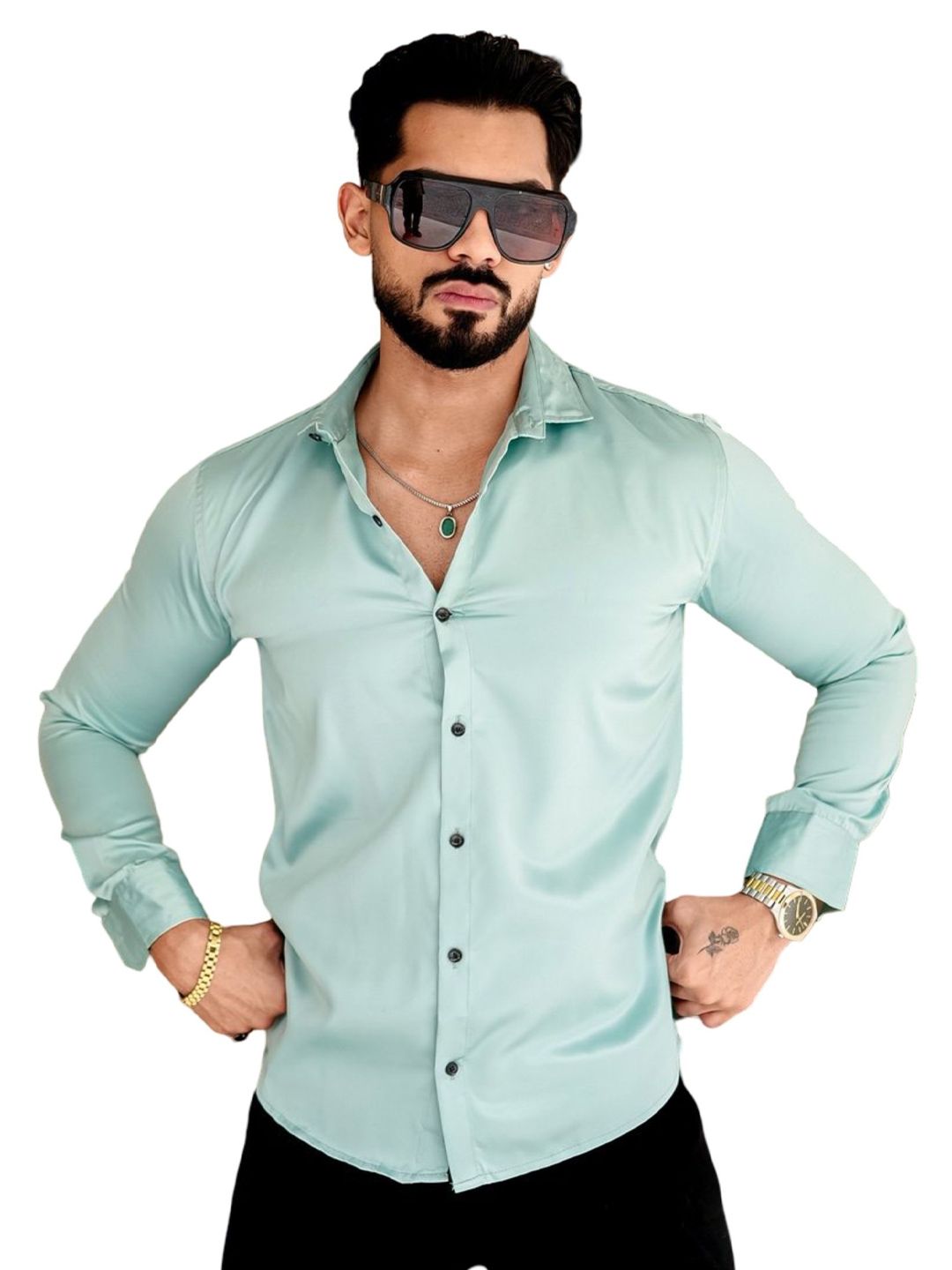 IKON FASHION Original Spread Collar Cotton Shirt-picture-13