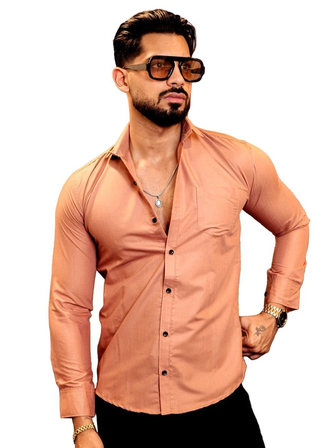 IKON FASHION Original Spread Collar Cotton Shirt-picture-10