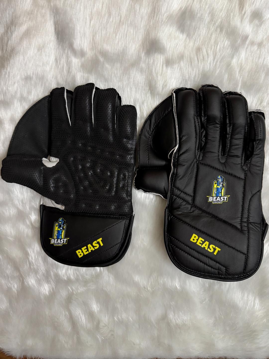 BEAST CRICKET Men Leather Wicket Keeping Gloves-picture-38
