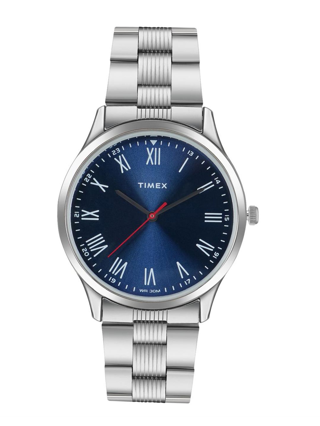 Timex Men Printed Dial & Stainless Steel Bracelet Style Straps Analogue Watch TW00ZR414