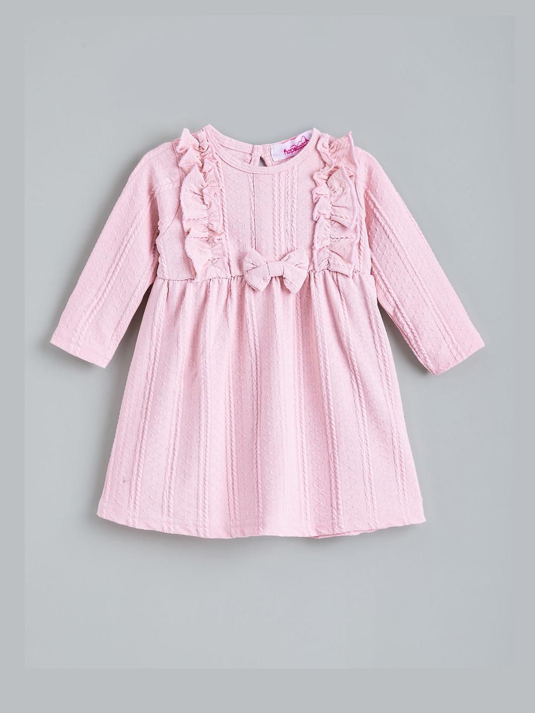 Hopscotch Girls Textured Bow Casual Dress-picture-25