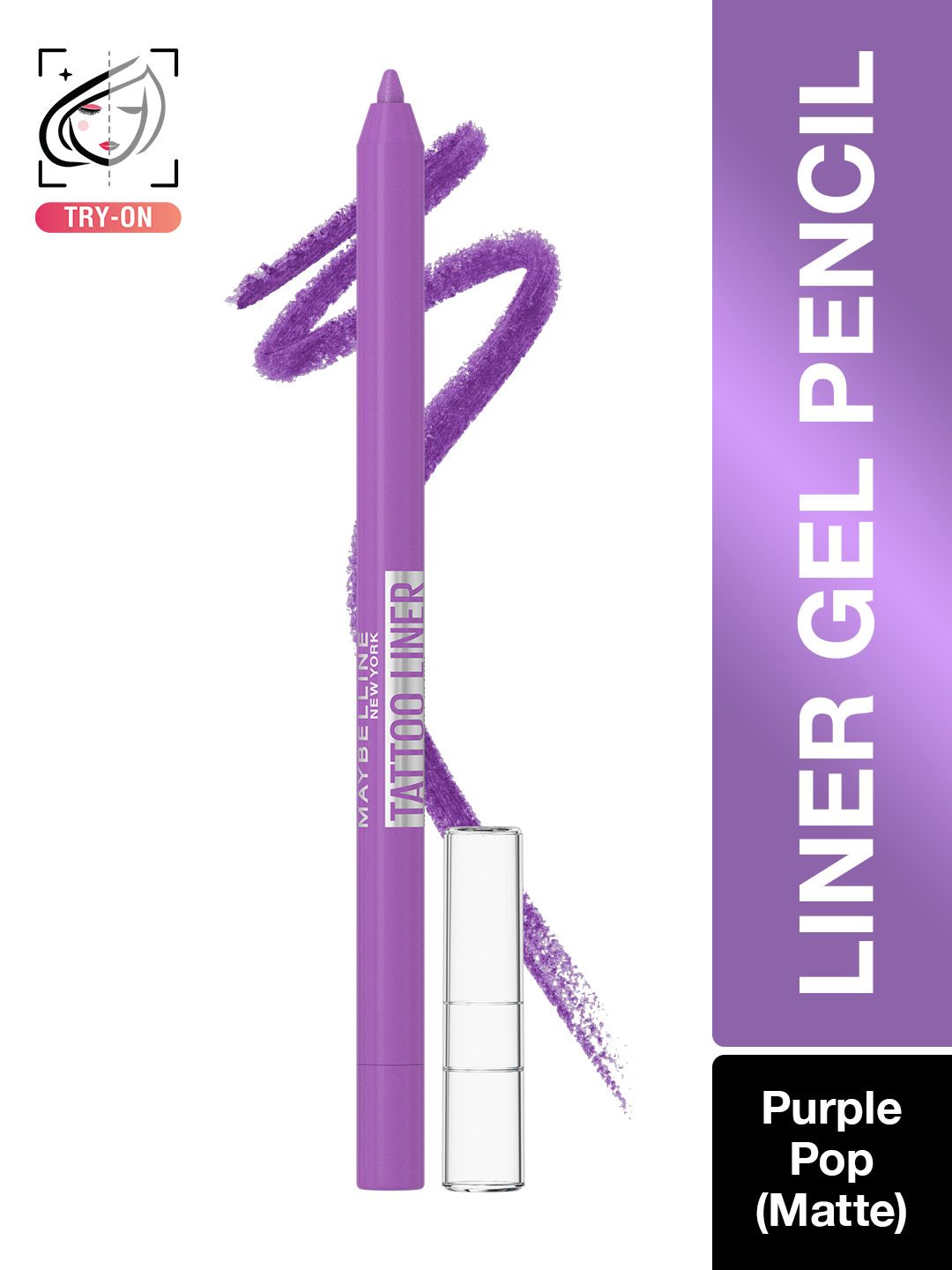 Maybelline New York Tattoo 36H Wear Matte Eye Liner Gel Pencil - Purple Pop-image-38