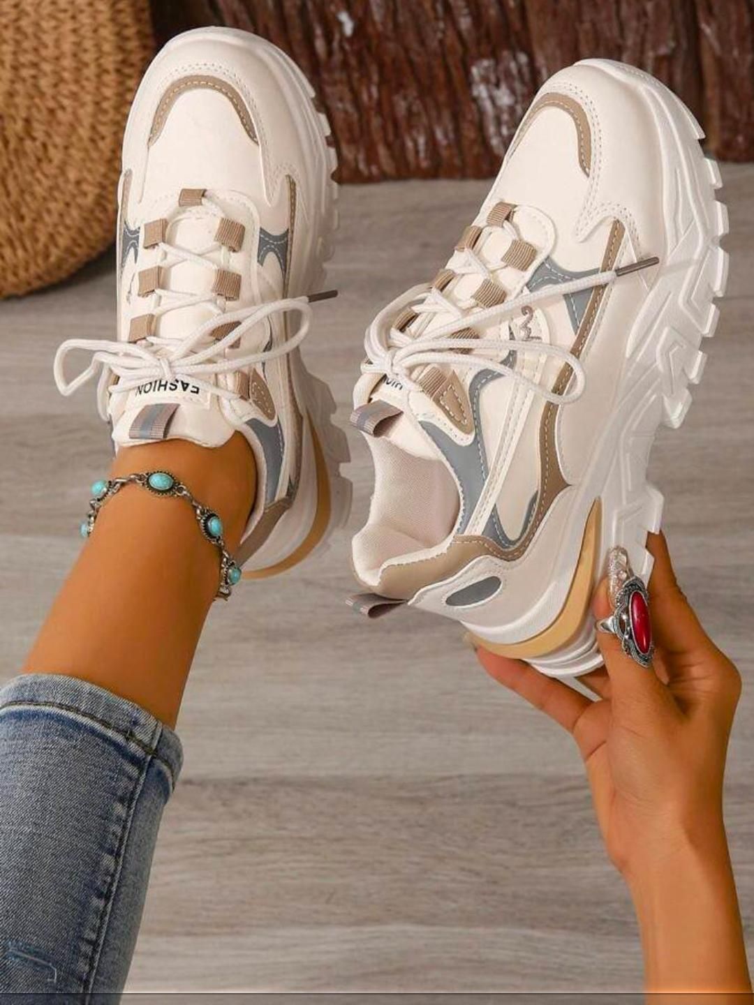 Shozie Women Lace-Ups Sneakers-picture-39