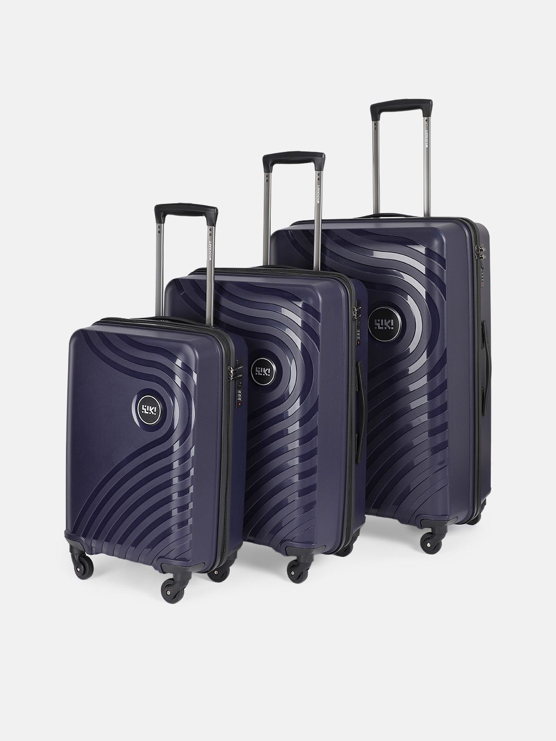Wildcraft Onyx Lite-TR Wiki Unisex Set of 3 Hard Shell Trolley Suitcases