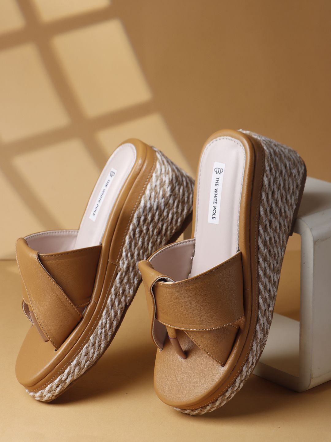 THE WHITE POLE Women Open Toe Wedge Heels Sandals-picture-33