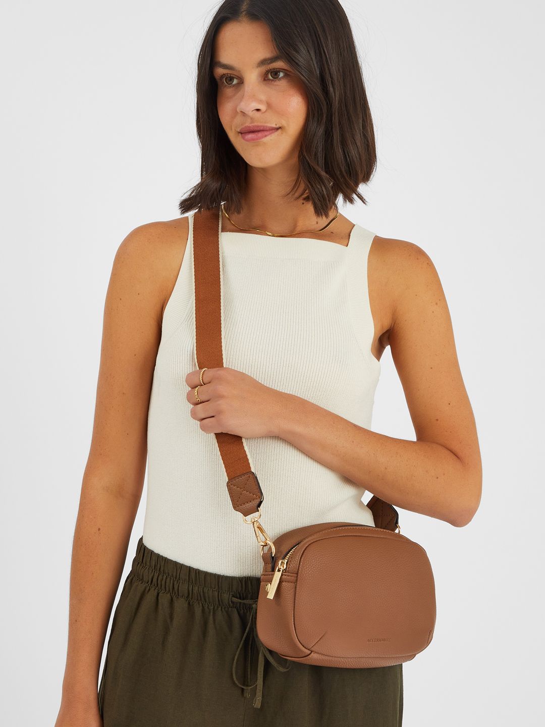 Accessorize London Women's Webbing Strap Small Sling Bag-picture-13