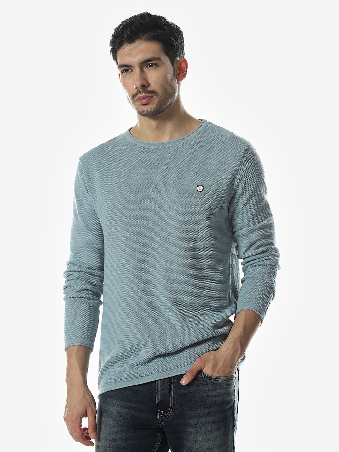 Klub Fox Men Round Neck Pullover Sweaters-picture-22