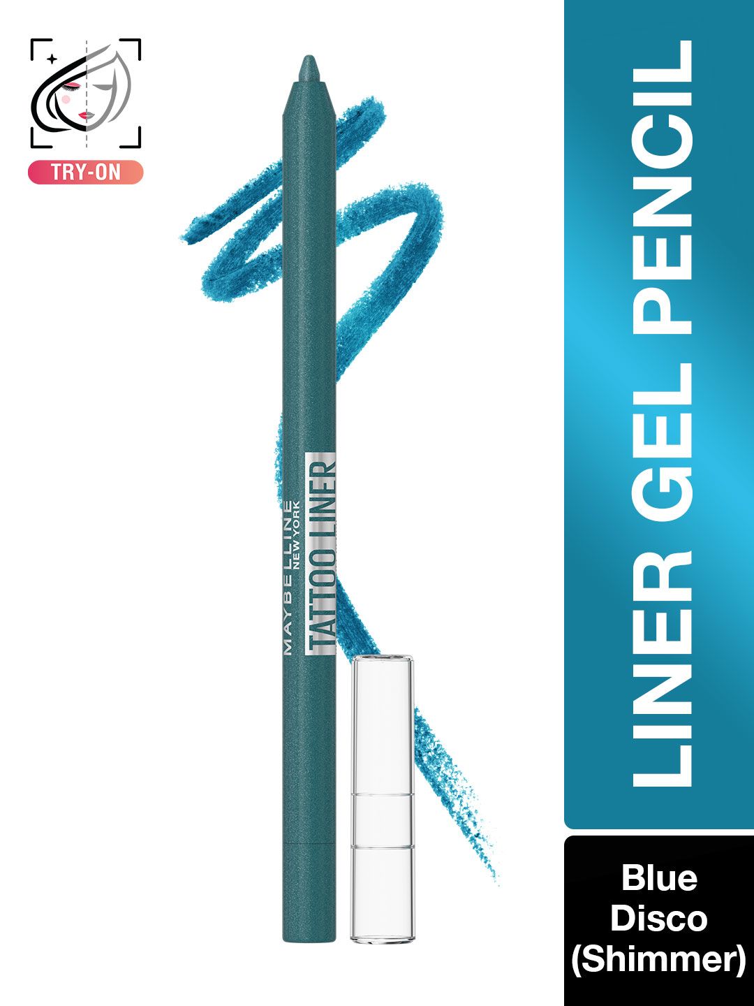Maybelline New York Tattoo 36H Wear Shimmer Eye Liner Gel Pencil - Blue Disco-image-39
