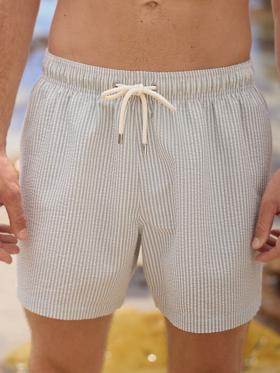 NEXT Men Striped Seersucker Swim Bottoms