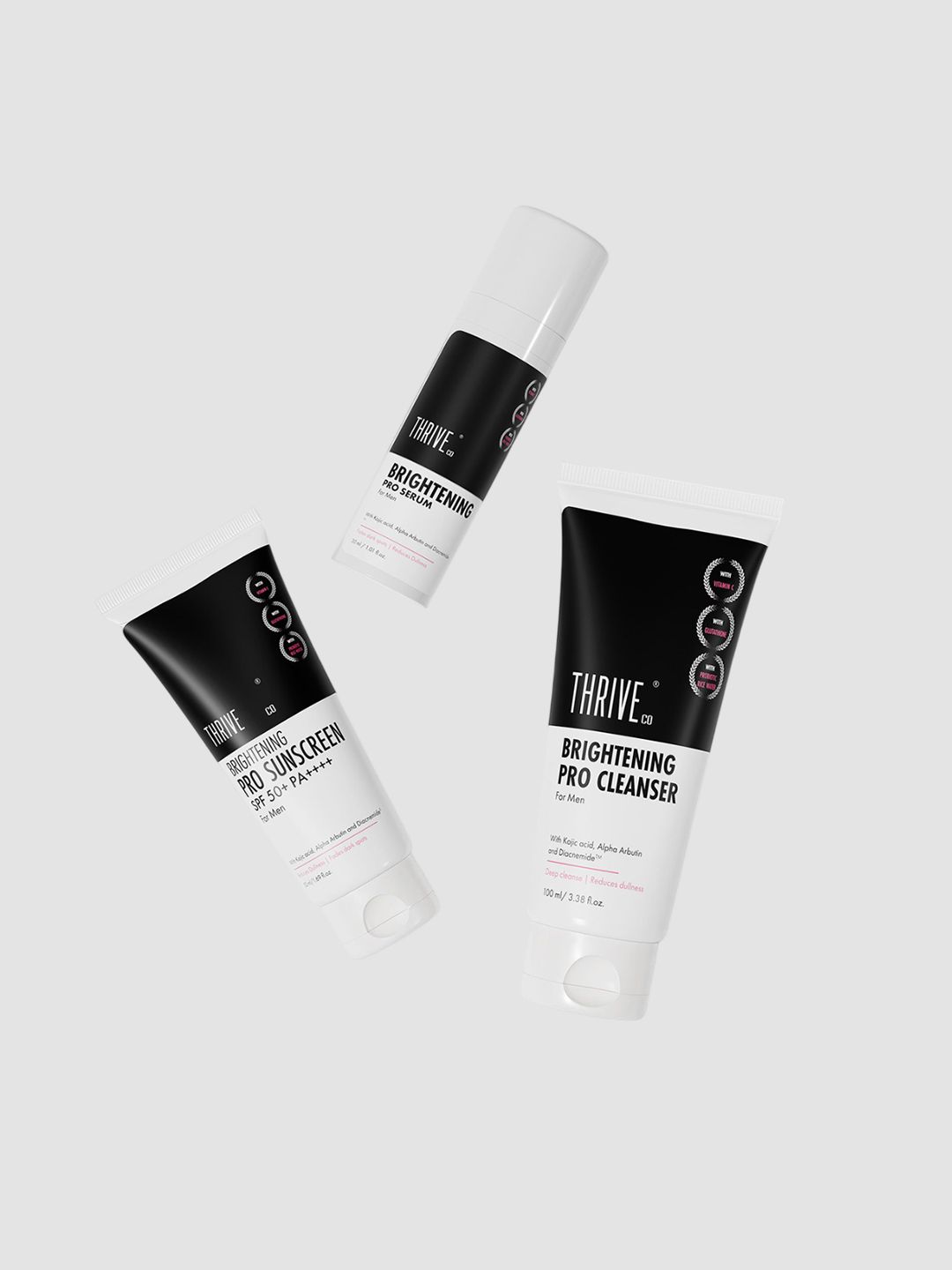 Thriveco Set Of 3 Brightening Pro Cleanser- 100 ml- Serum- 30 ml & Sunscreen- 50 ml-picture-20