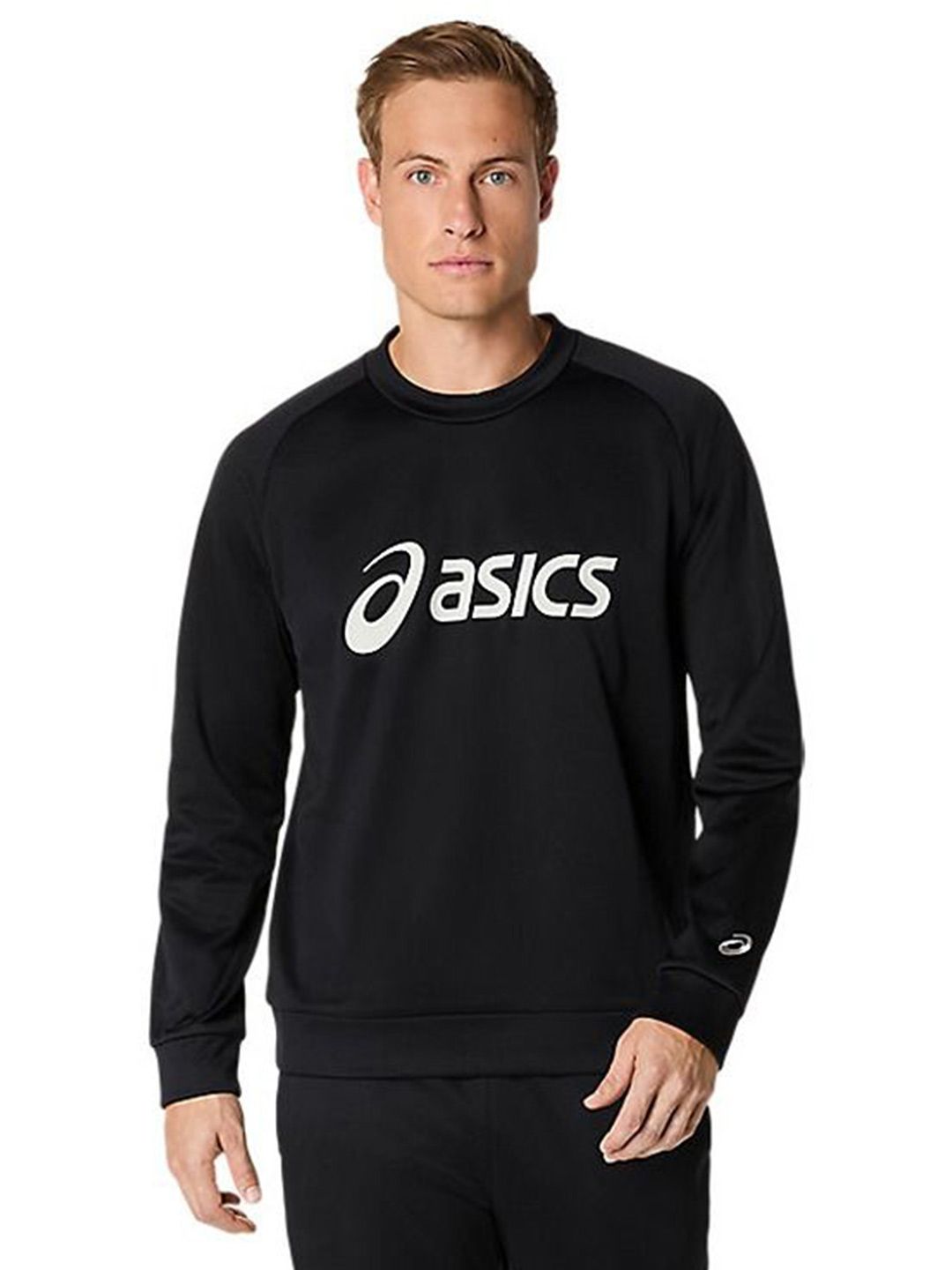 ASICS Graphic Brand Logo Printed Fleece Crew T-shirt-image-2