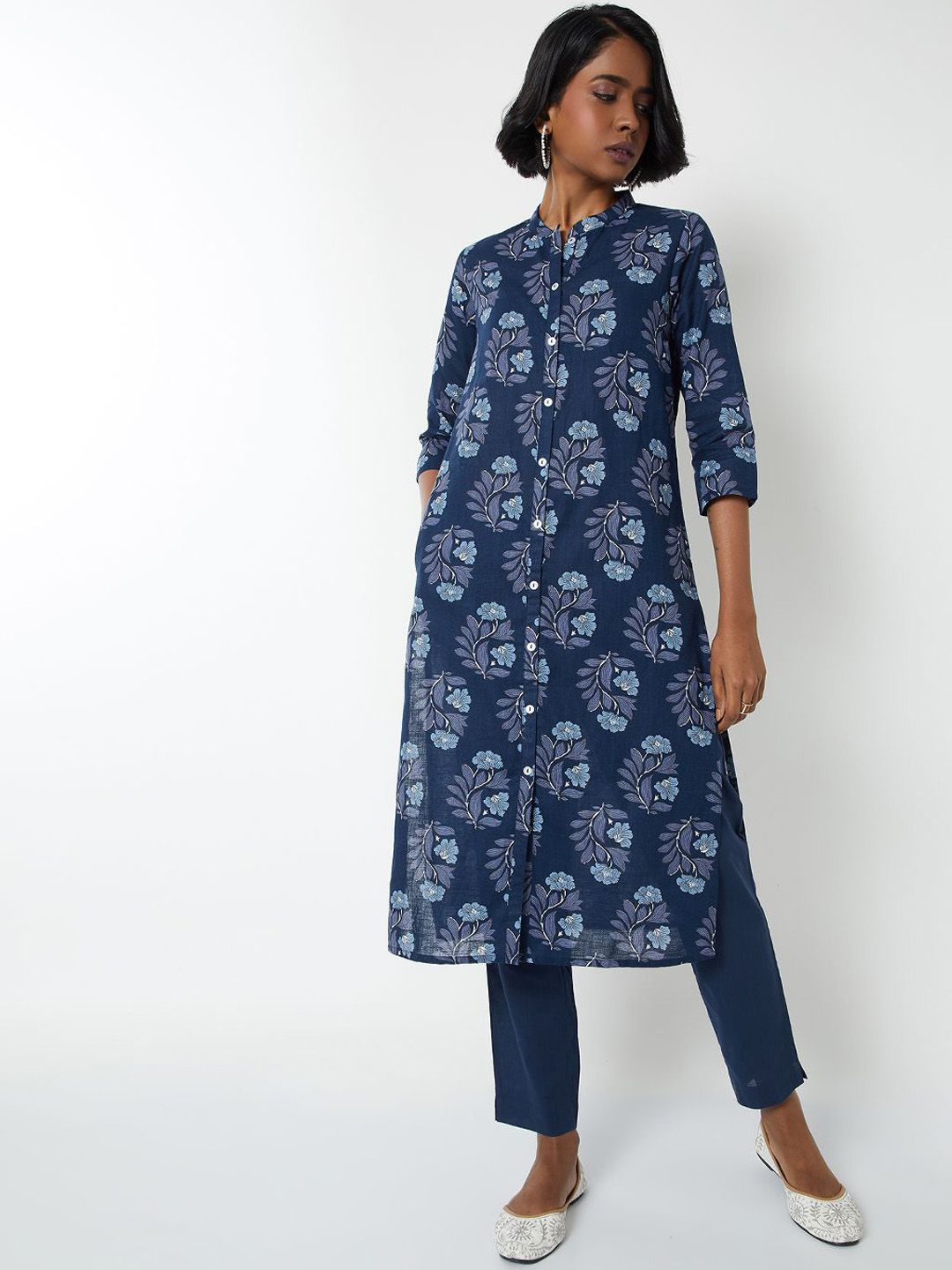 max Women Ethnic Motifs Printed Regular Kurta with Trouser