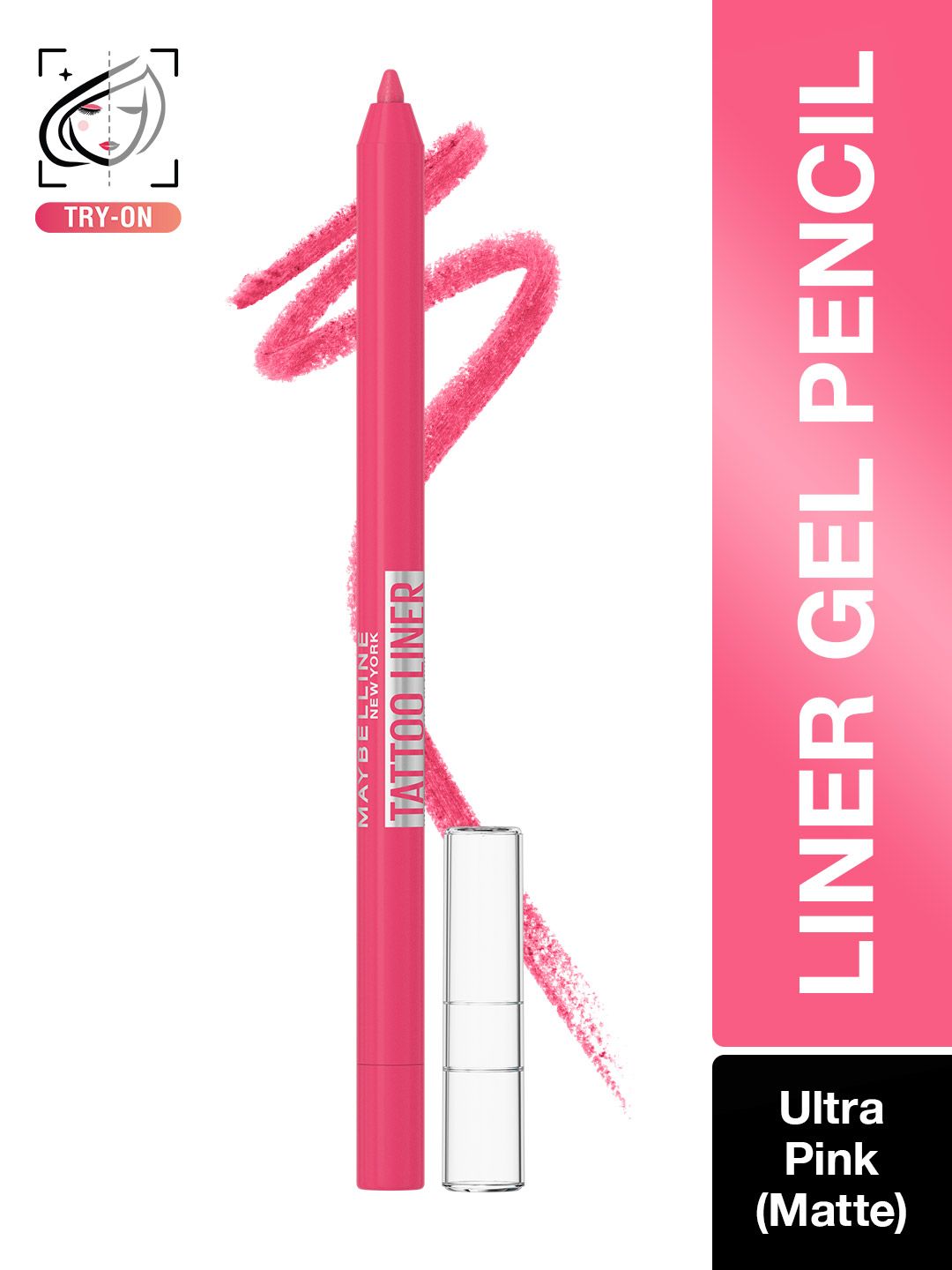 Maybelline New York Tattoo 36H Wear Matte Eye Liner Gel Pencil - Ultra Pink-image-40