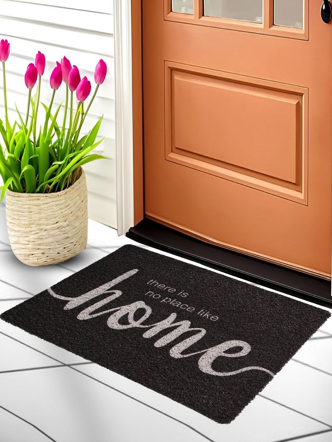 Aura Black & White Printed Anti-Slip Water Absorbing Doormat-picture-23