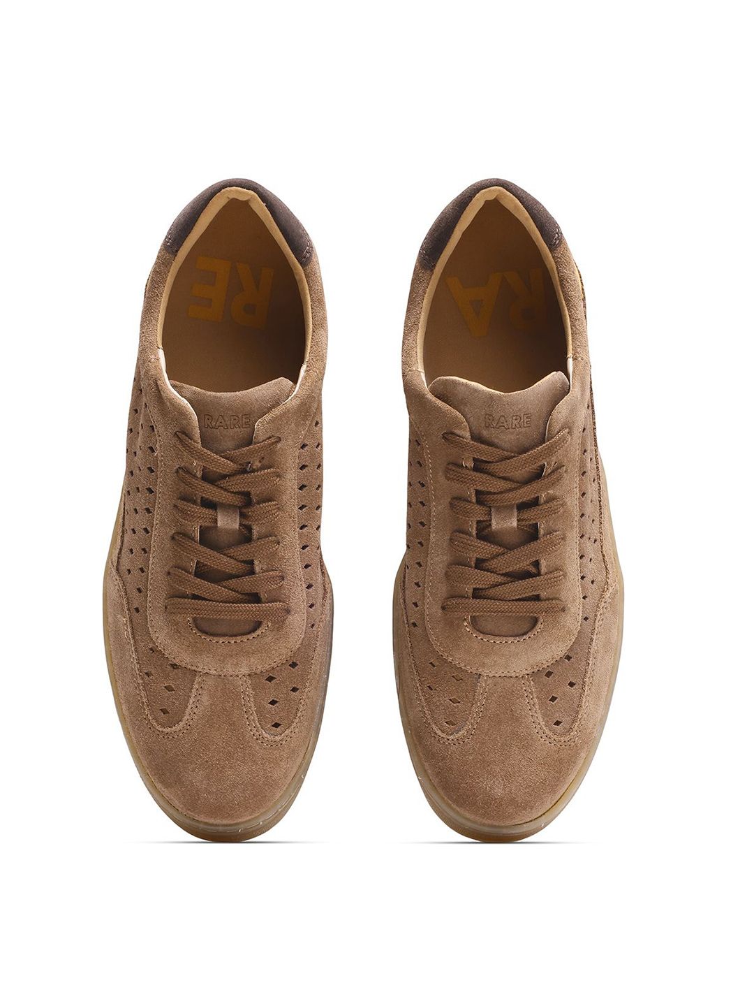 RARE RABBIT Men Textured Lace-Ups Round Toe Suede Sneakers-picture-22