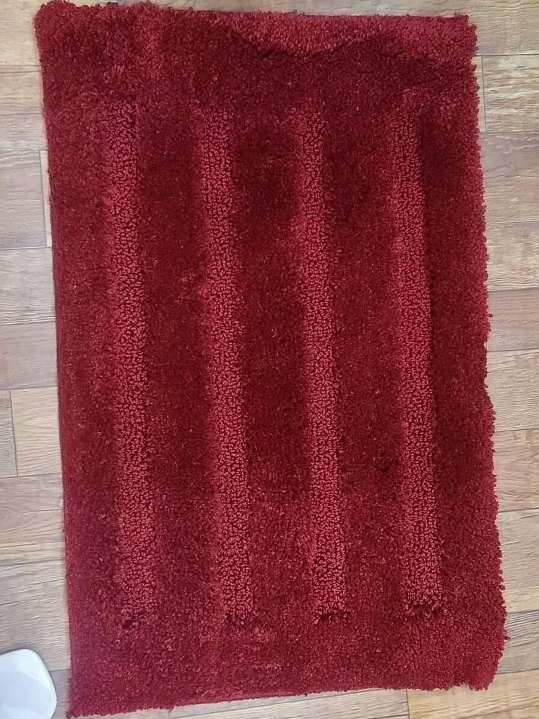 CROWN MATTINGS Red 1400 GSM Microfibre Bath Rugs-picture-14