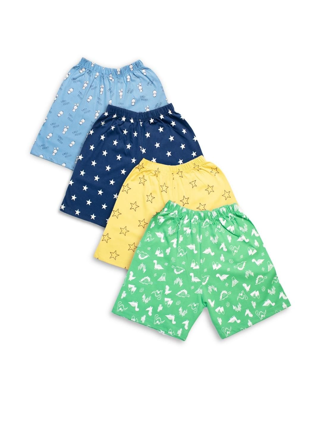FABROYZ Kids Pack of 4 Printed Mid-Rise Shorts-picture-11