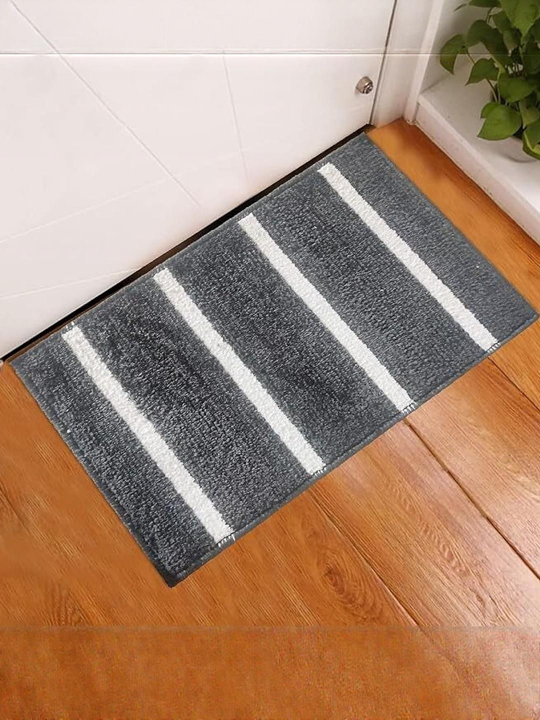 CROWN MATTINGS Grey 1400 GSM Microfibre Bath Rugs-picture-37