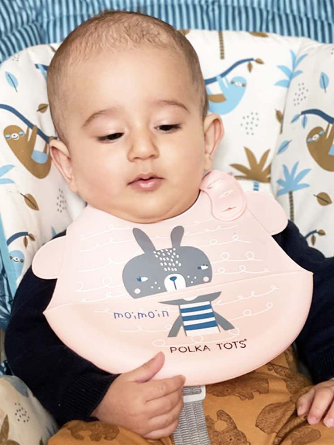 Polka Tots Infants Pack Of 2 Printed Waterproof Bibs-picture-53