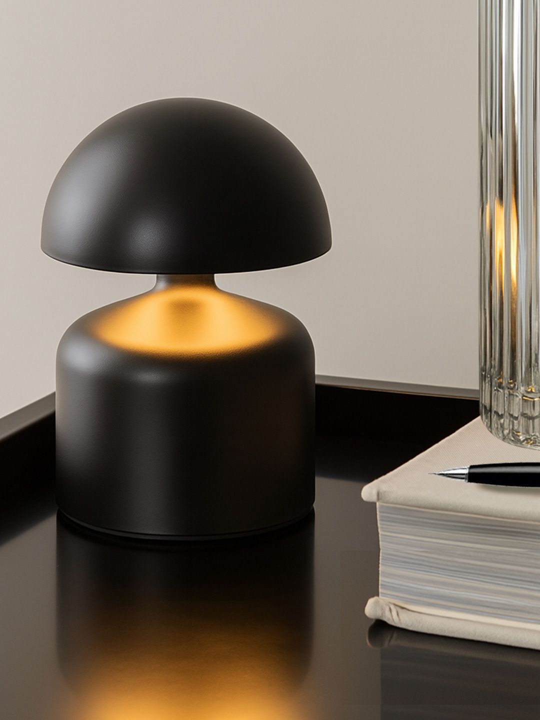 Homesake Black Abstract Shaped Table Lamp-picture-55