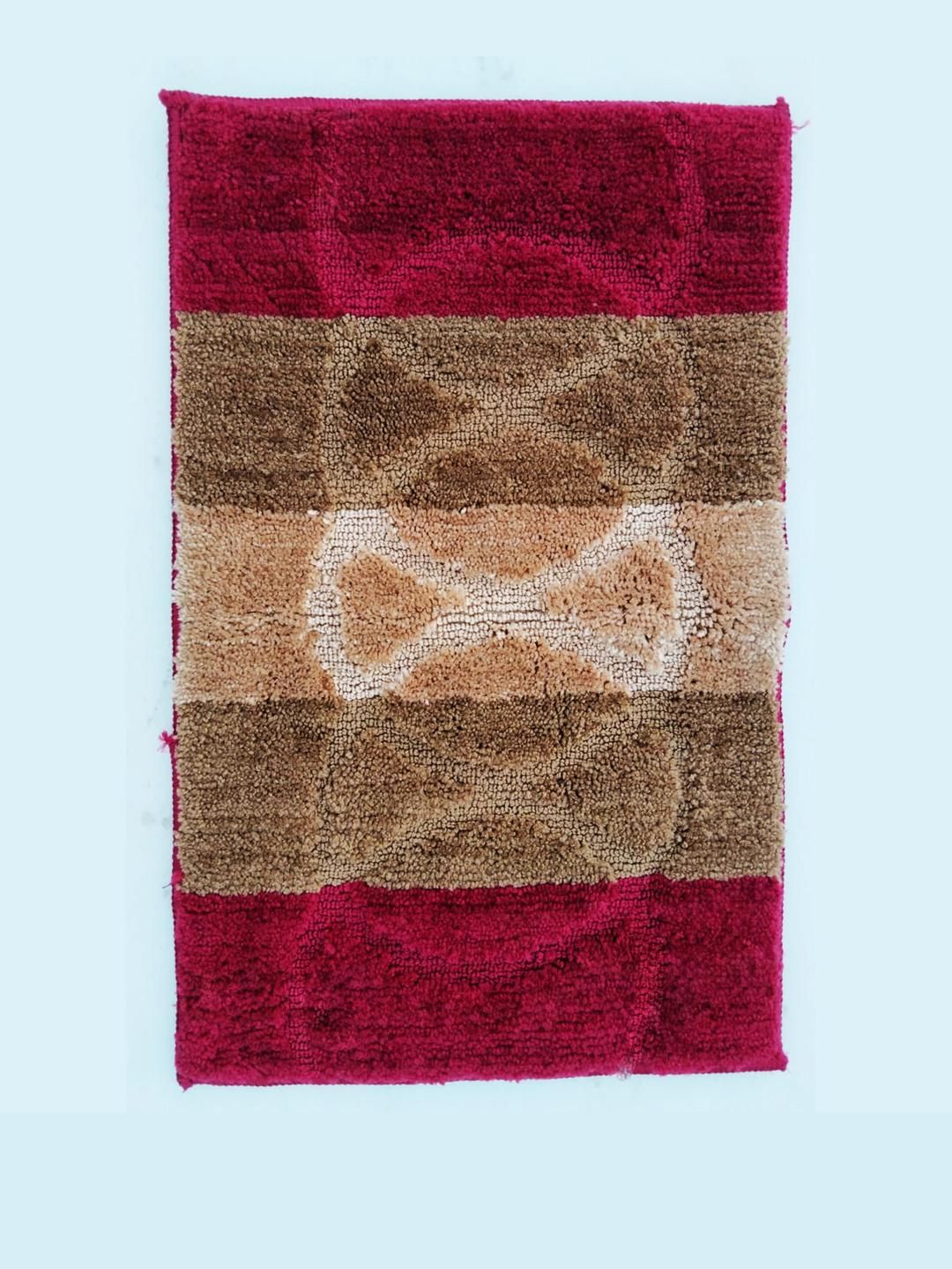 CROWN MATTINGS Red 1400 GSM Microfibre Bath Rugs-picture-27