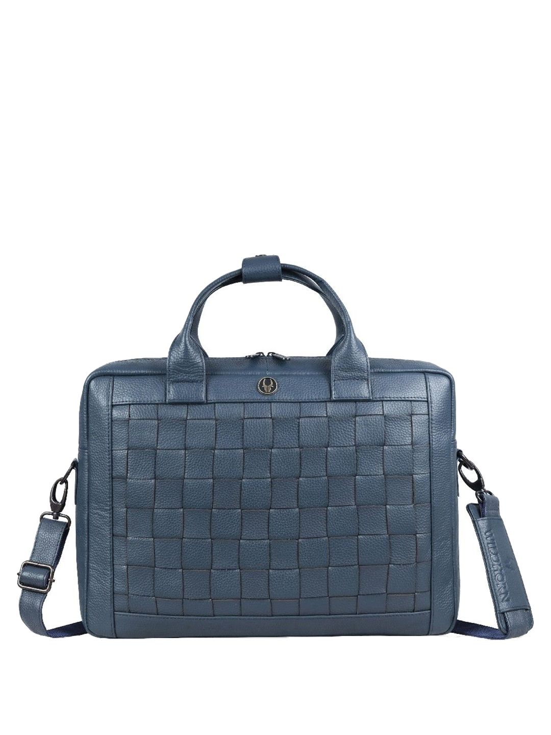 WildHorn Men Textured Leather Laptop Bag-picture-14