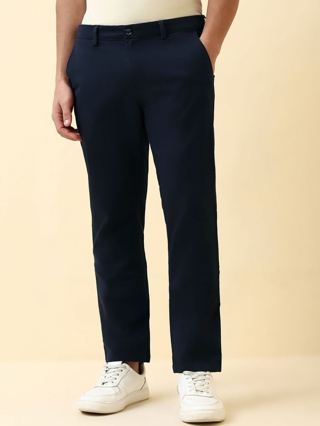 Allen Solly Men Regular Fit Mid-Rise Trousers-picture-24