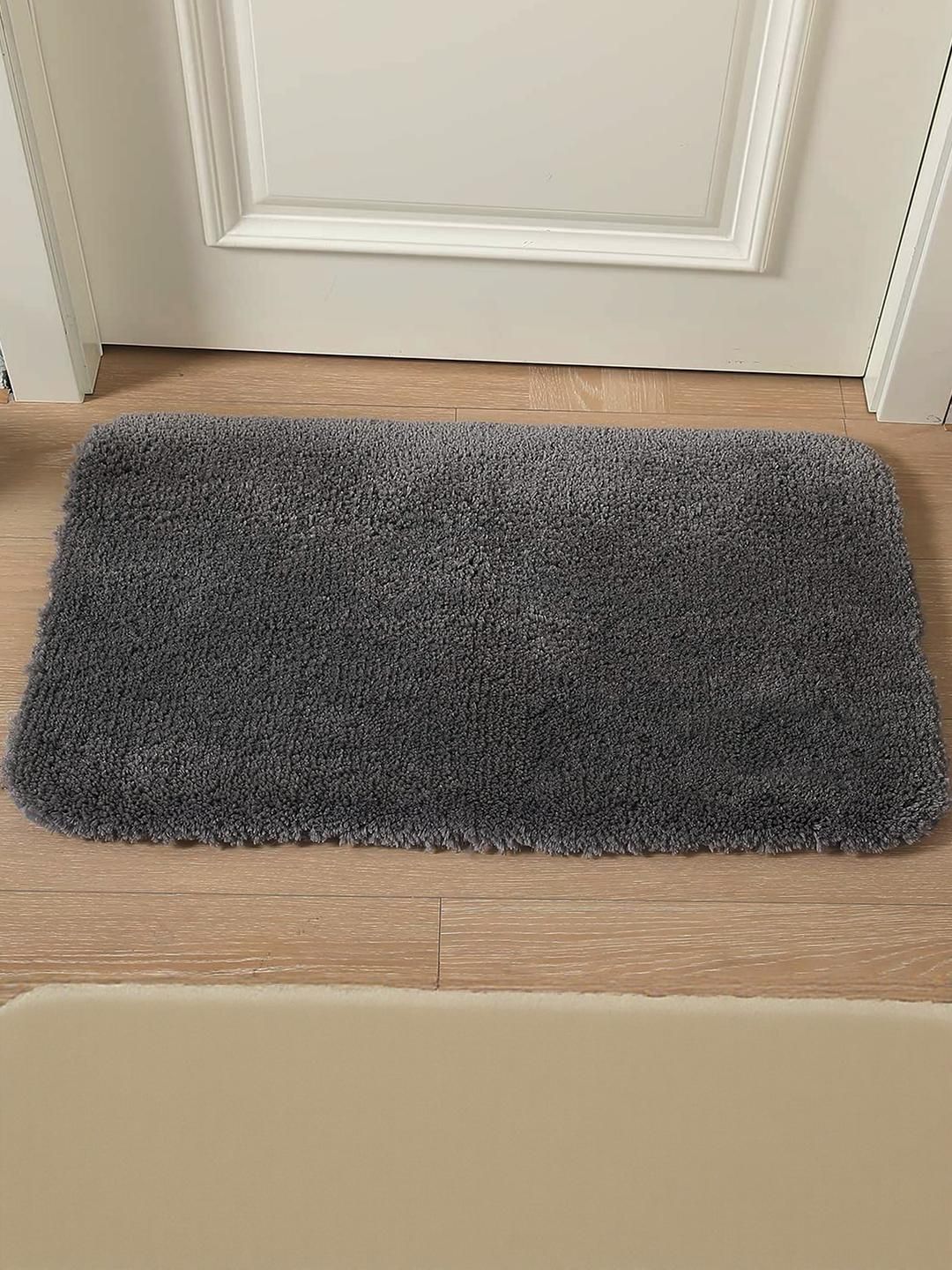 CROWN MATTINGS Grey 1400 GSM Microfibre Bath Rugs-picture-25