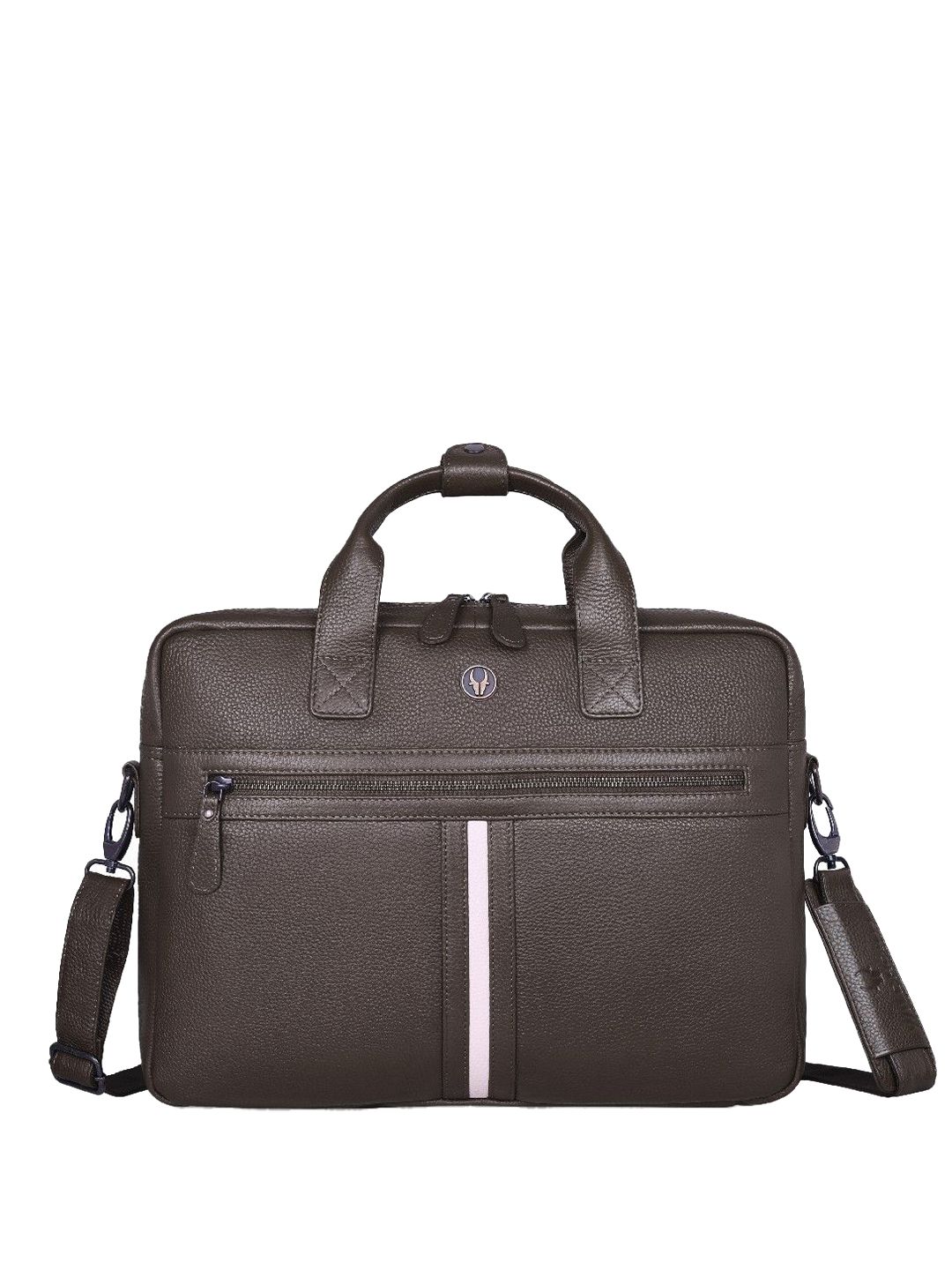WildHorn Men Textured Leather Laptop Bag-picture-35