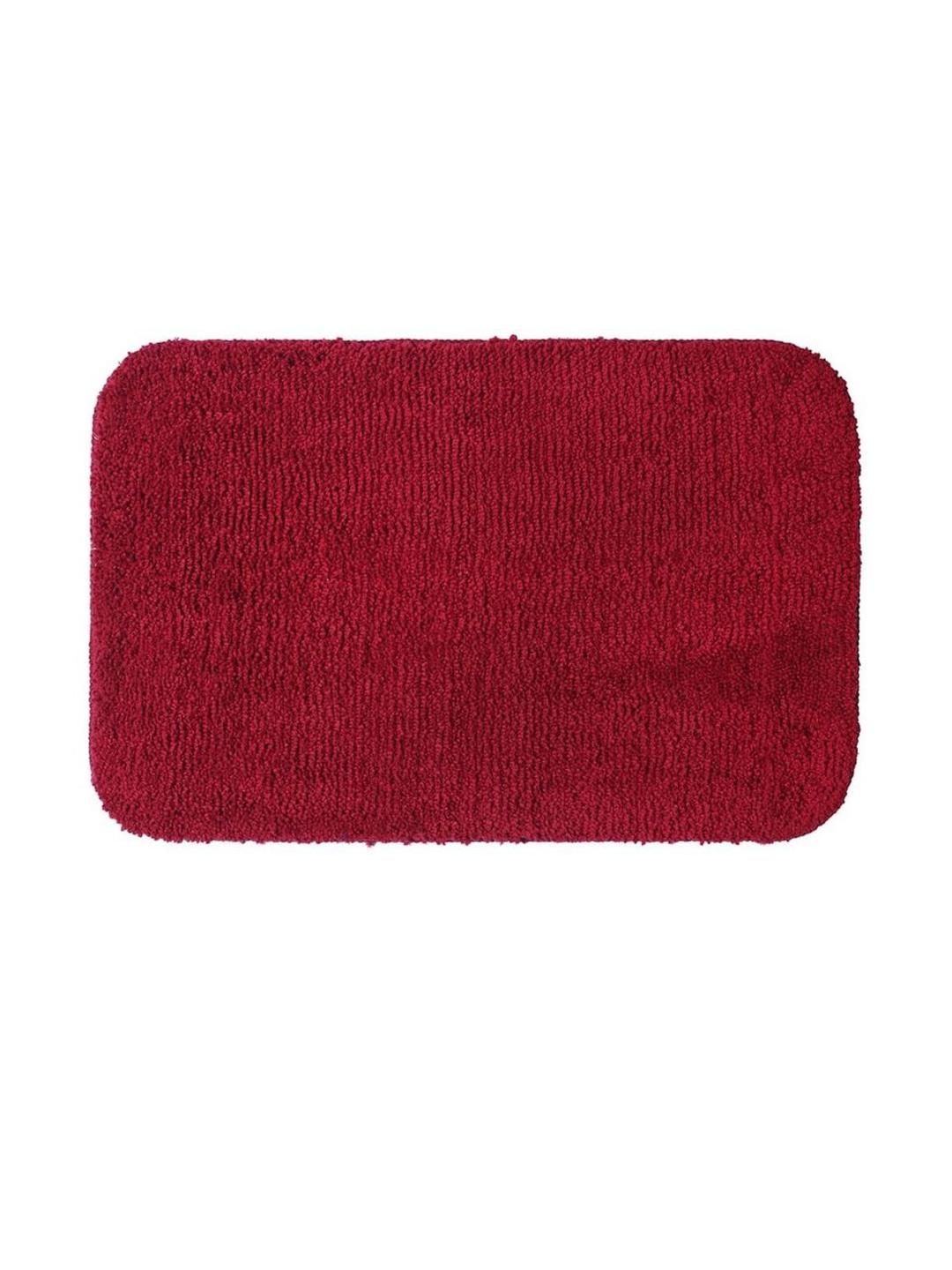 CROWN MATTINGS Red 1400 GSM Microfibre Bath Rugs-picture-39