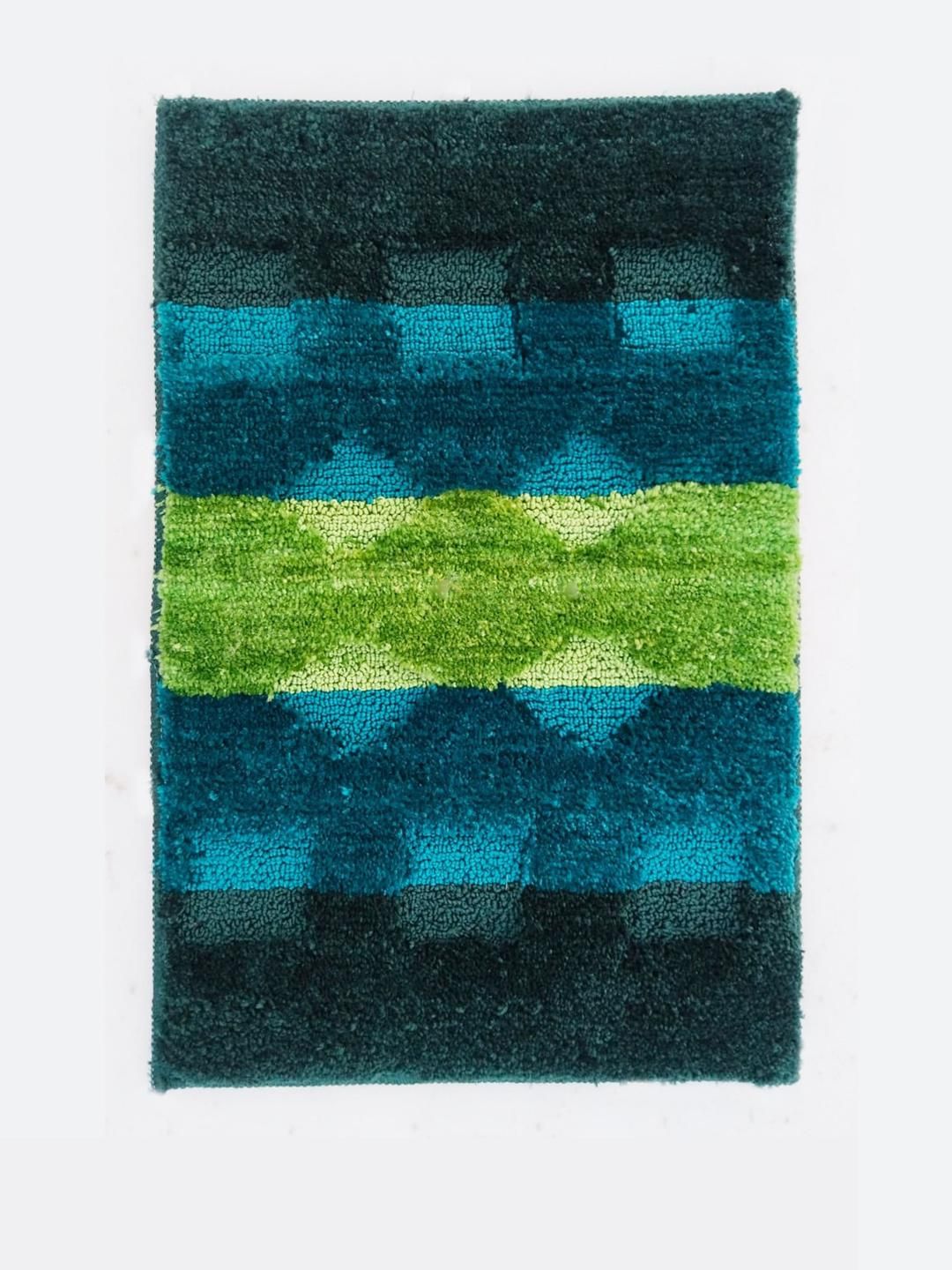 CROWN MATTINGS Green 1400 GSM Microfibre Bath Rugs-picture-16