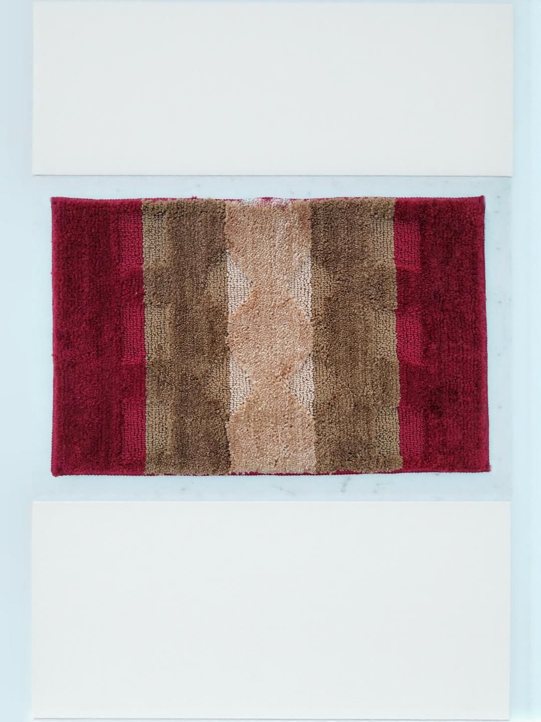 CROWN MATTINGS Red 1400 GSM Microfibre Bath Rugs-picture-21