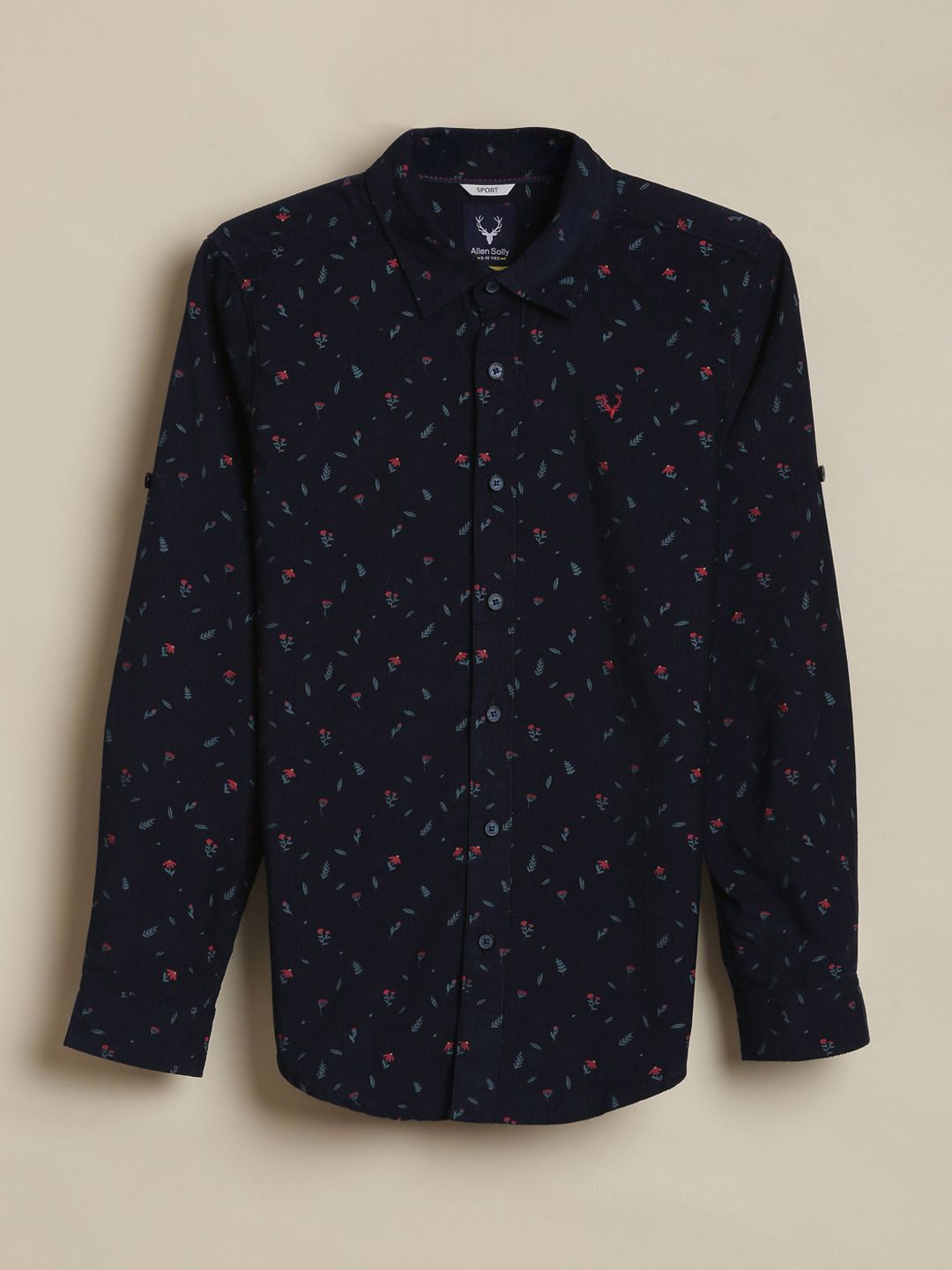 Allen Solly Junior Boys Conversational Printed Spread Collar Slim Fit Pure Cotton Shirt-picture-35