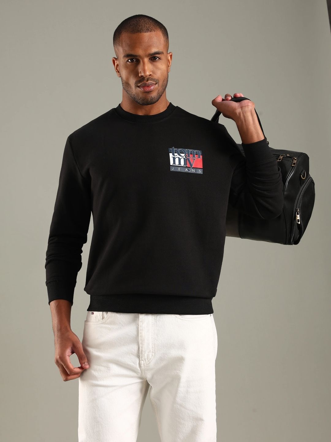 Tommy Hilfiger Men Logo Regular Fit Cotton Sweatshirt-picture-22