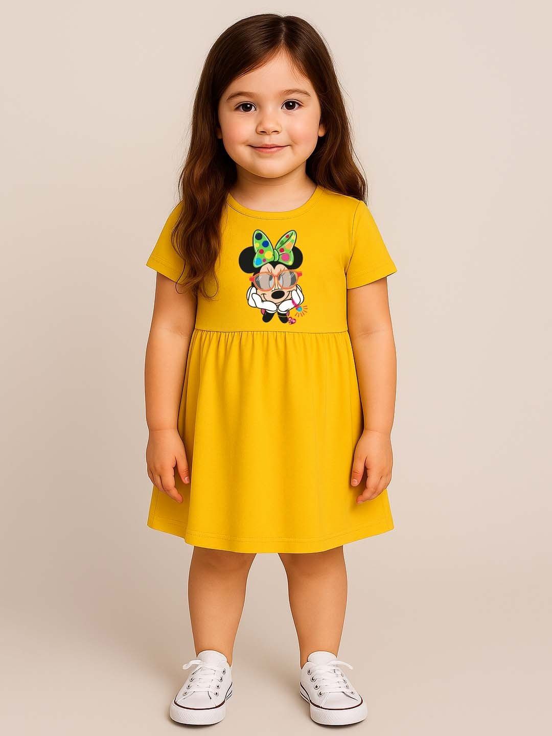 YK Disney Minnie Printed Fit & Flare Dress-picture-19