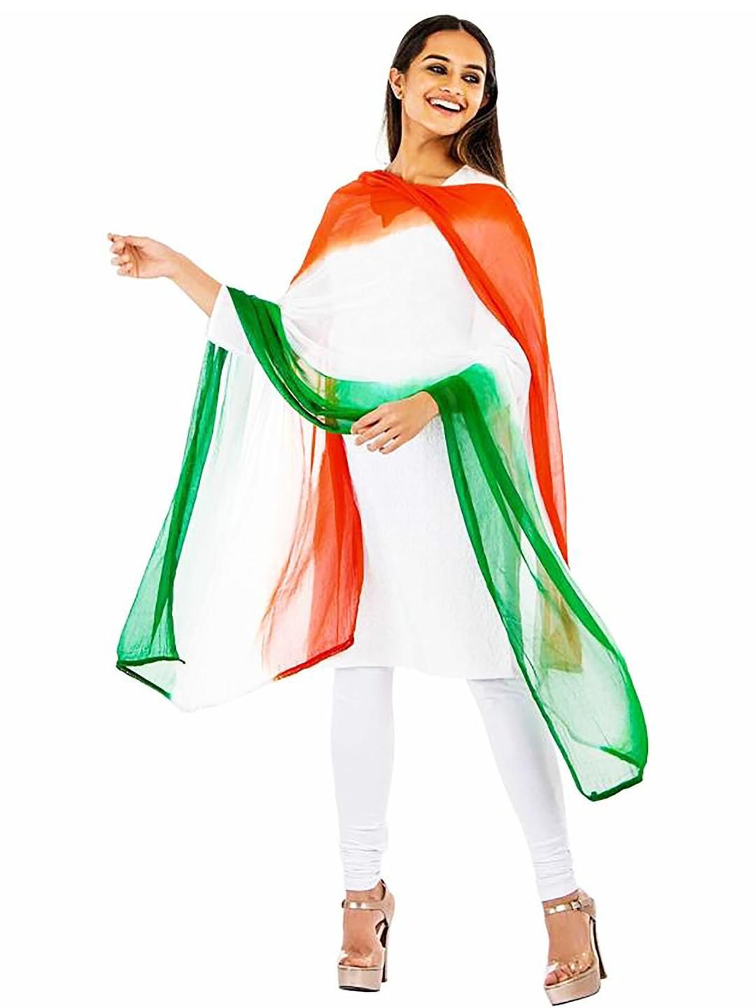 Vrinde Women Multi Chiffon Dupatta-image-43