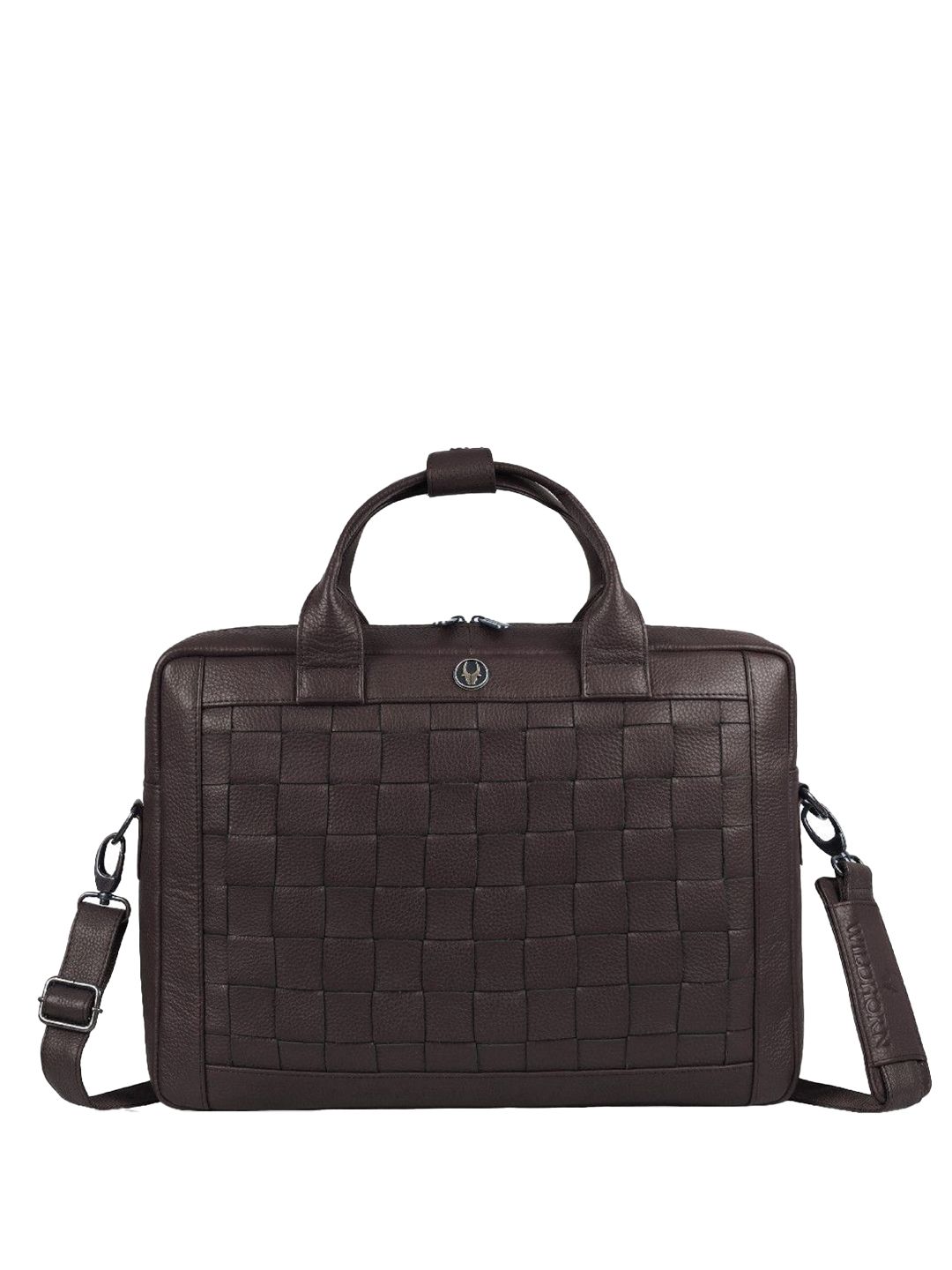 WildHorn Men Textured Leather Laptop Bag-picture-36