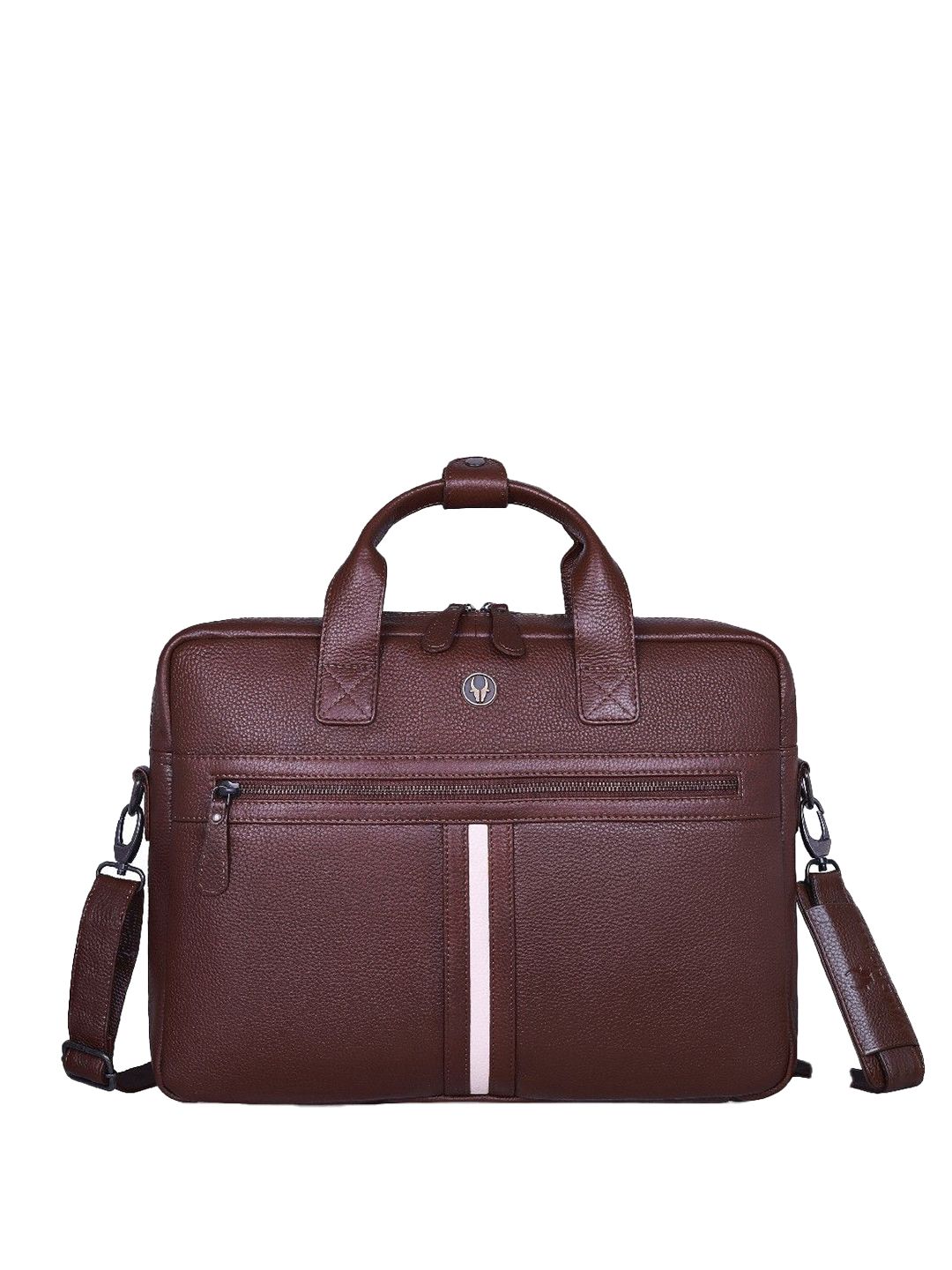 WildHorn Men Textured Leather Laptop Bag-picture-22