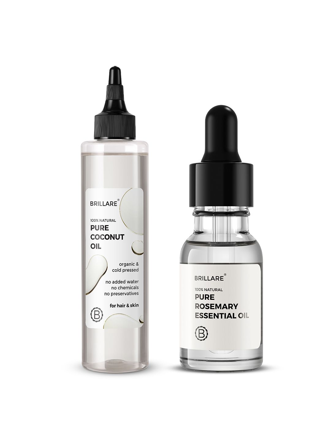BRILLARE Set of Cold-Pressed Pure Coconut Oil 200ml & Rosemary Essential Oil 15ml-picture-31