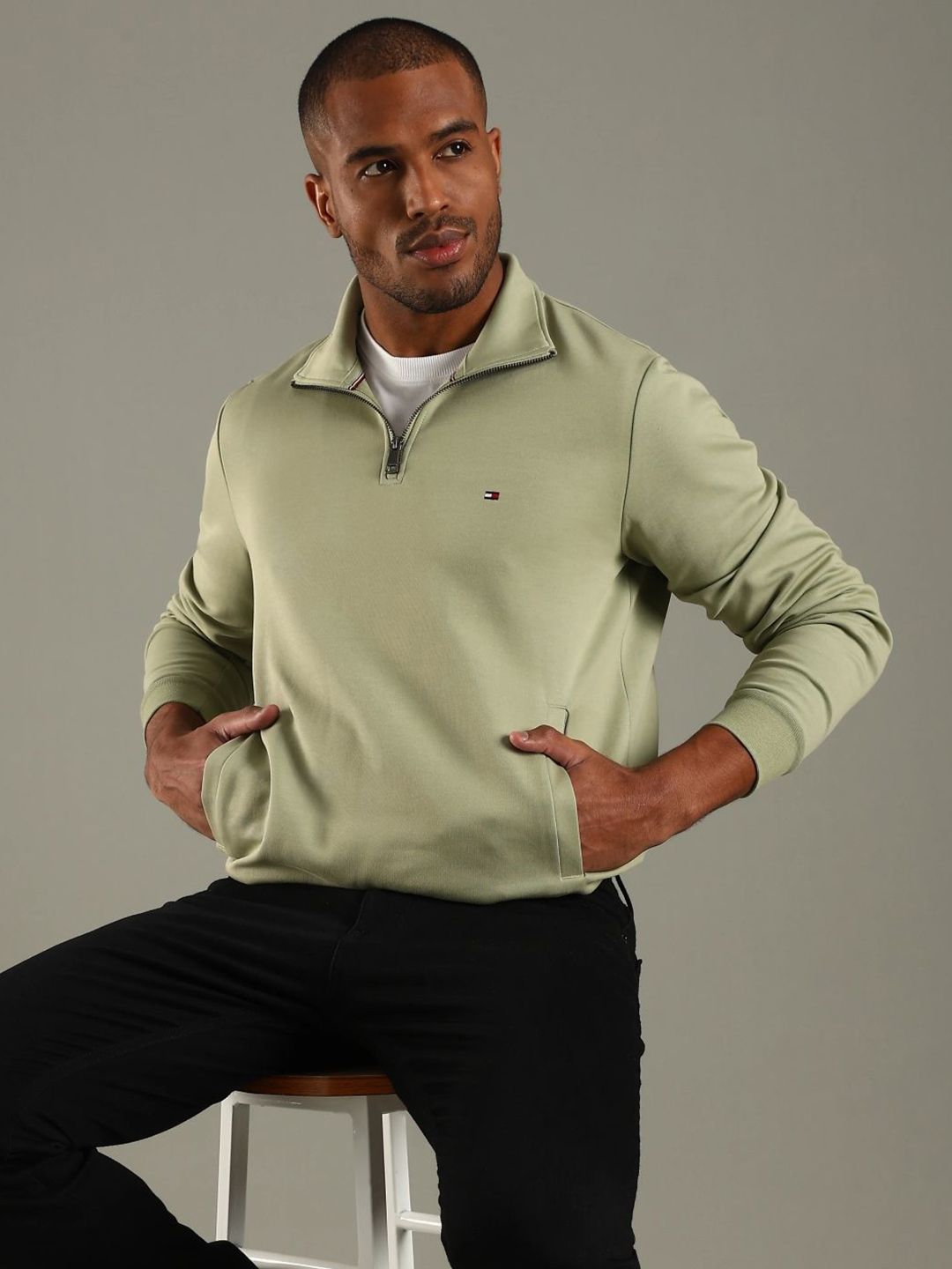 Tommy Hilfiger Men Regular Fit Cotton Sweatshirt-picture-58