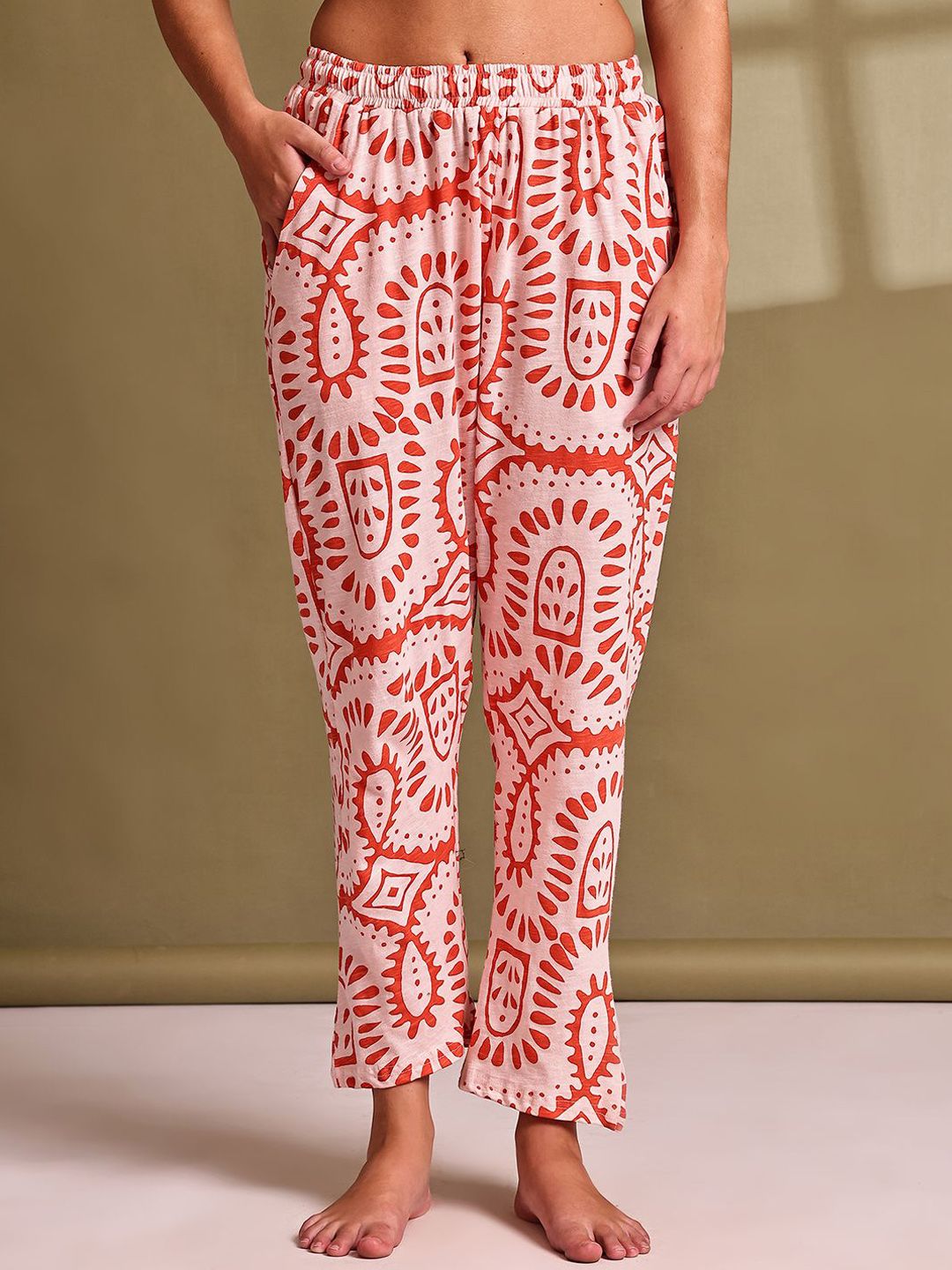 TAG 7 Printed Cotton Straight-Leg Lounge Pants-picture-41