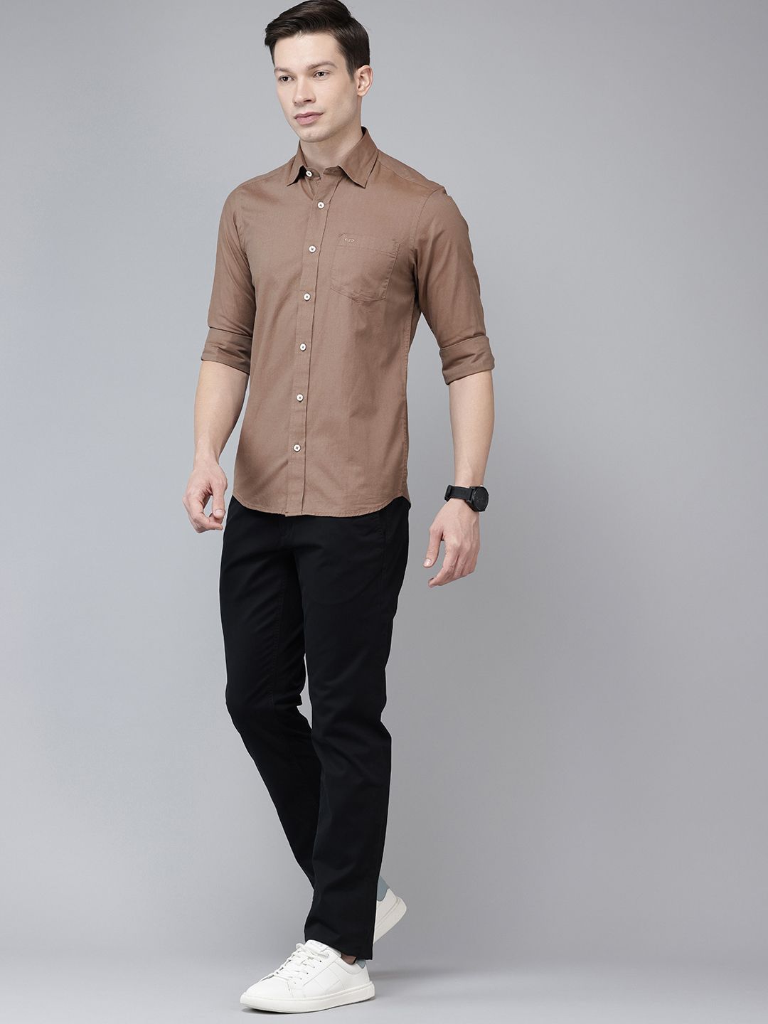 Buy ColorPlus Slim Fit Pure Cotton Casual Shirt - Shirts for Men ...