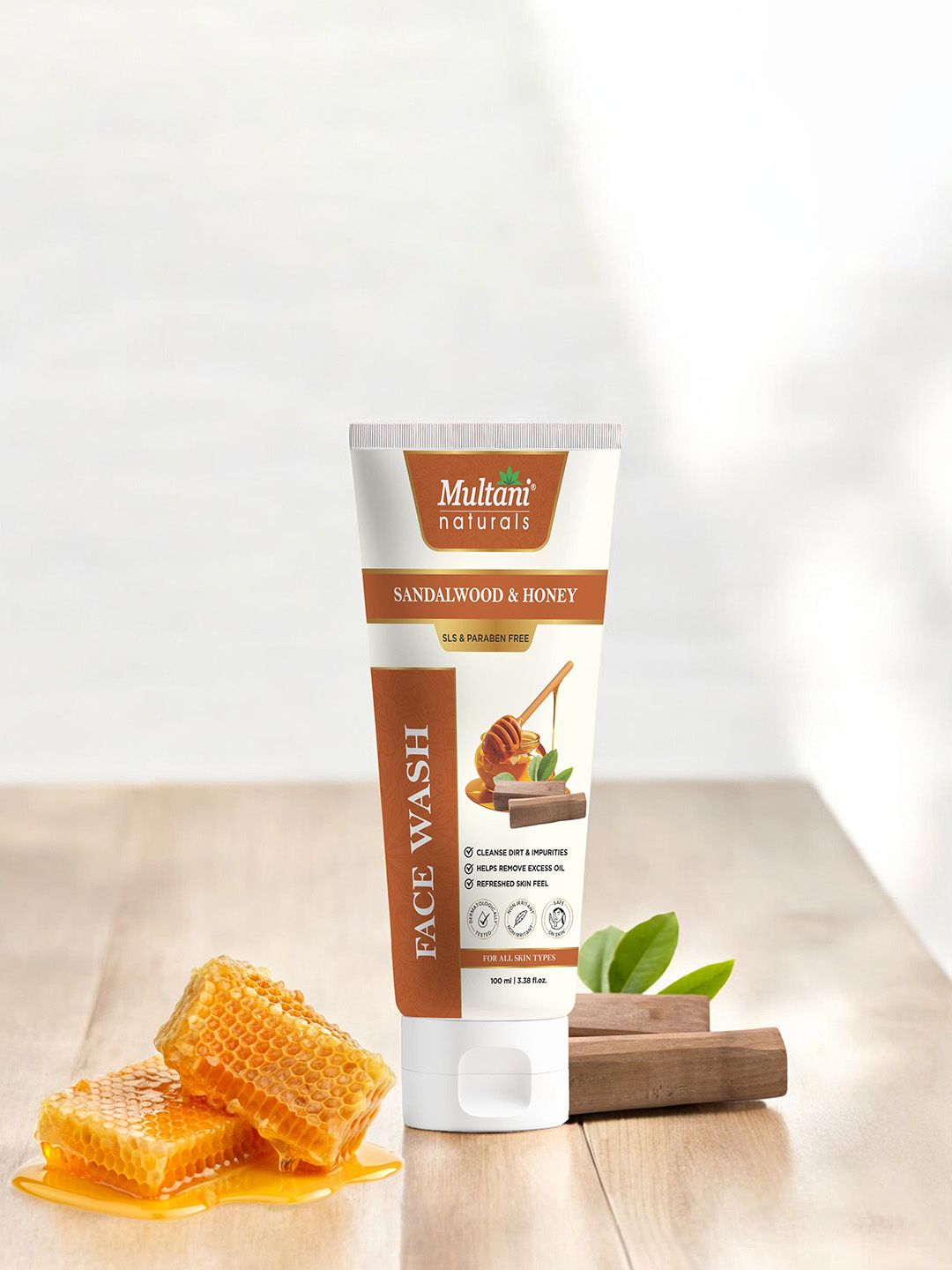 Multani Sandalwood & Honey Face Wash - 100 ml-image-38